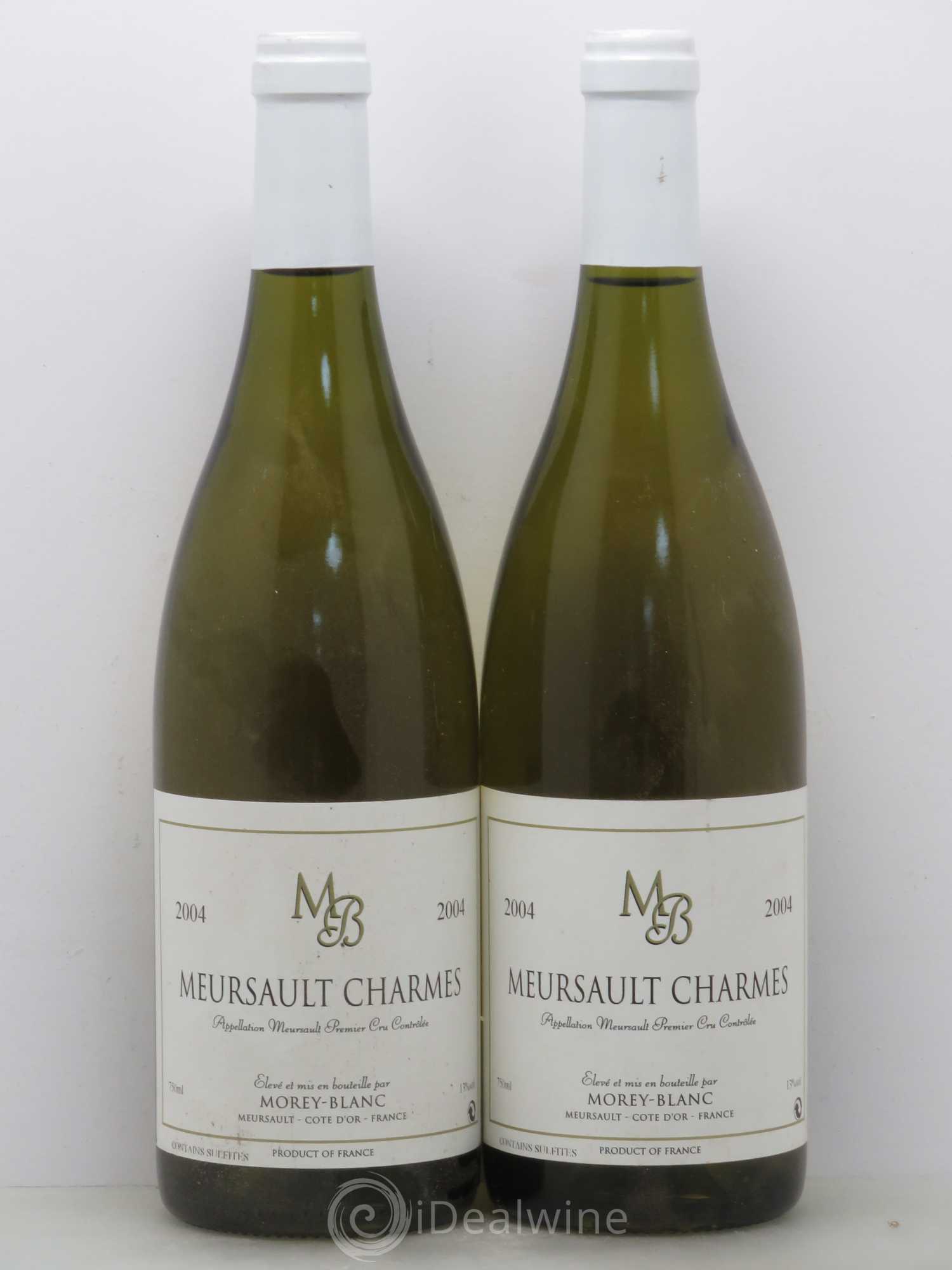 Meursault 1er Cru Morey-Blanc Charmes 2004 - Posten von 2 Flaschen - 0