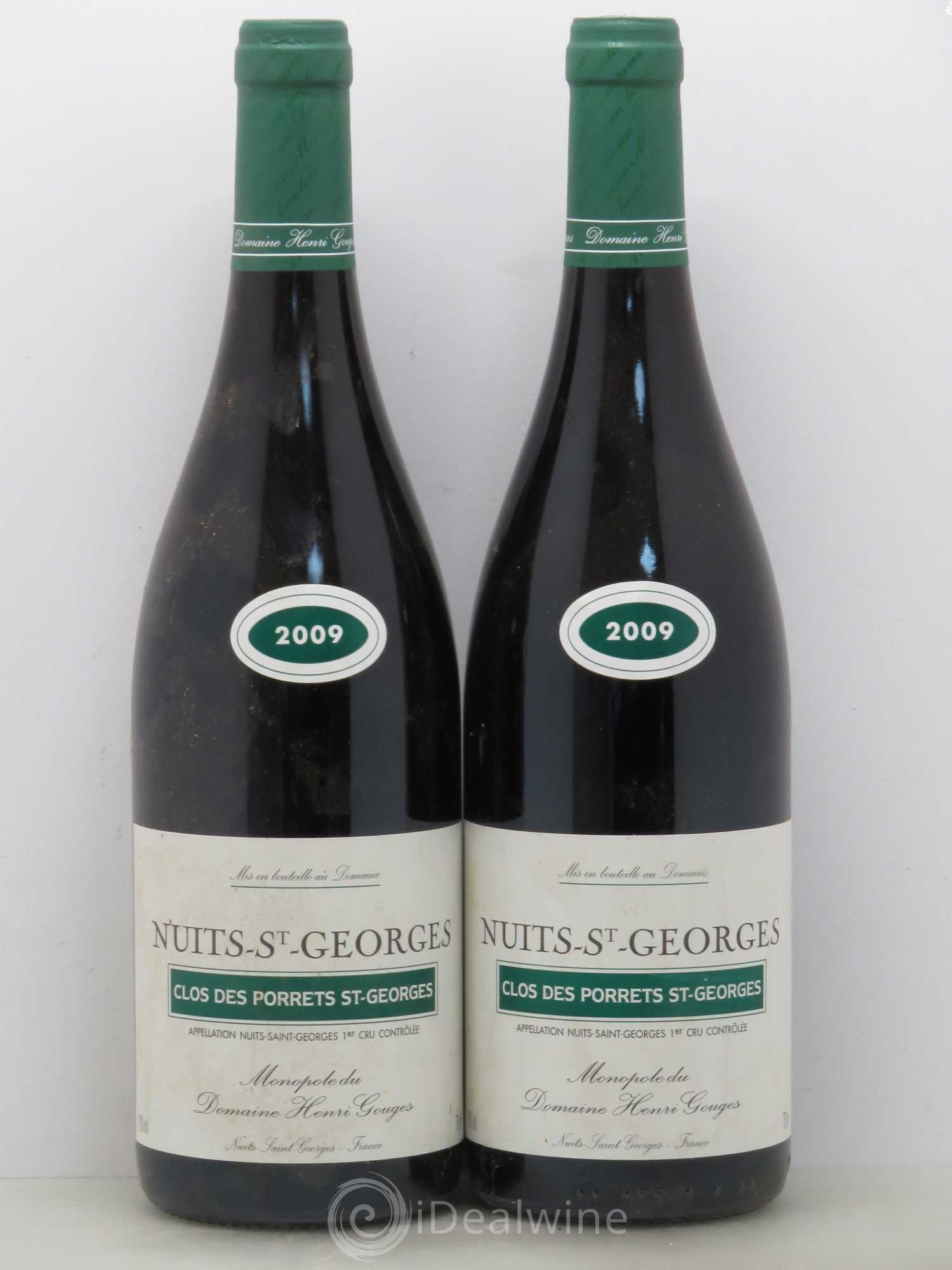 Nuits-Saint-Georges 1er Cru Clos des Porrets St Georges Henri Gouges 2009 - Posten von 2 Flaschen - 0
