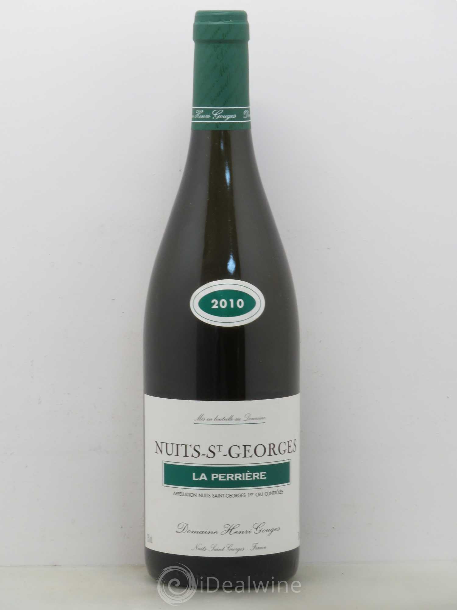 Nuits-Saint-Georges 1er Cru La Perrière Henri Gouges 2010 - Lot de 1 bouteille - 0