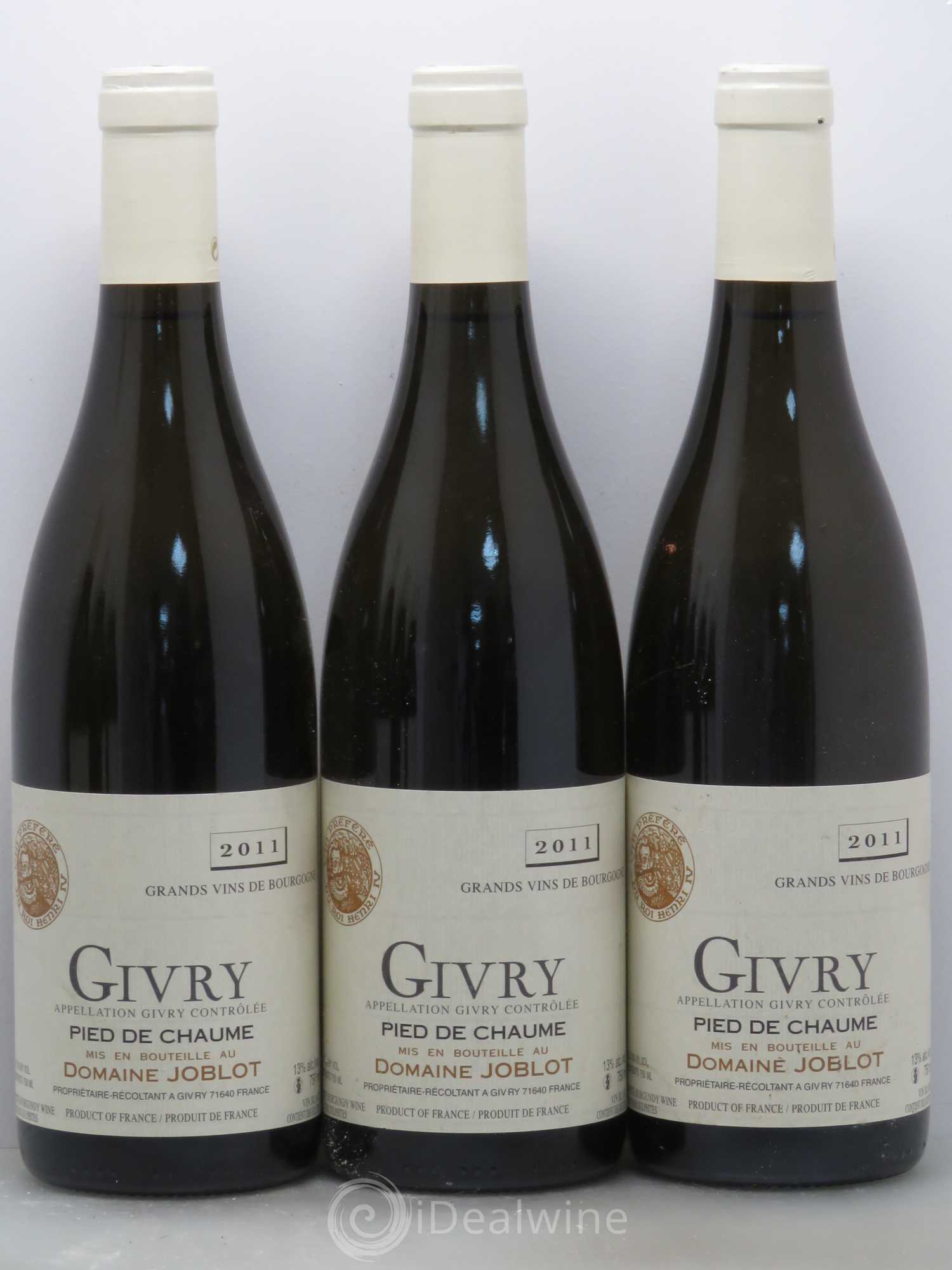 Givry Pied de Chaume Joblot (Domaine) 2011 - Lot de 6 bouteilles - 1
