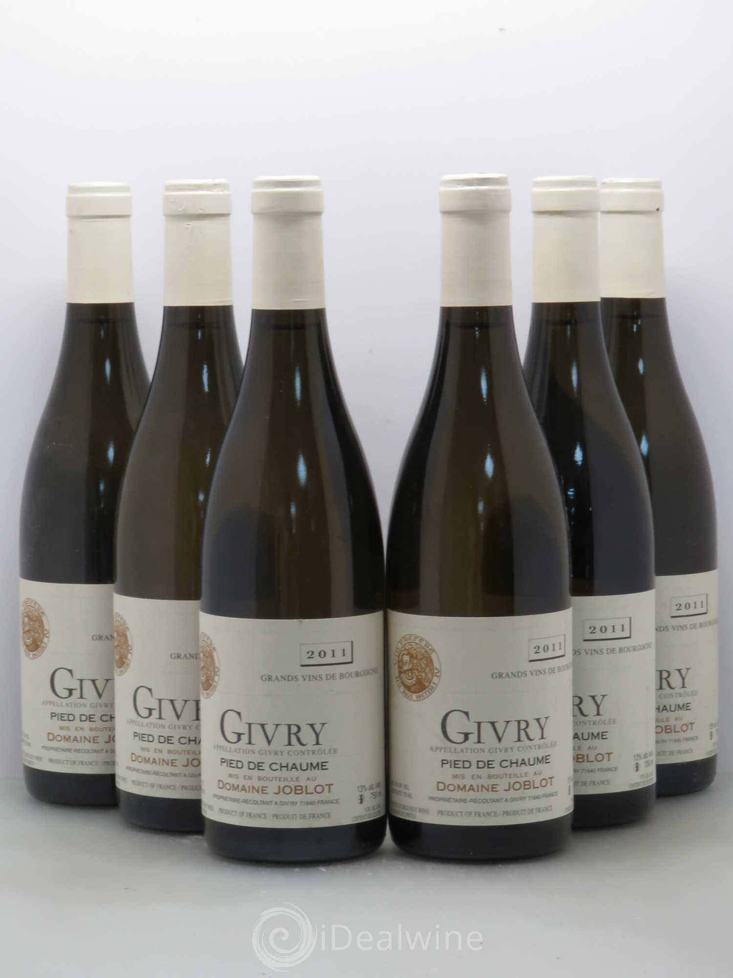 Givry Pied de Chaume Joblot (Domaine) 2011 - Lot de 6 bouteilles - 0