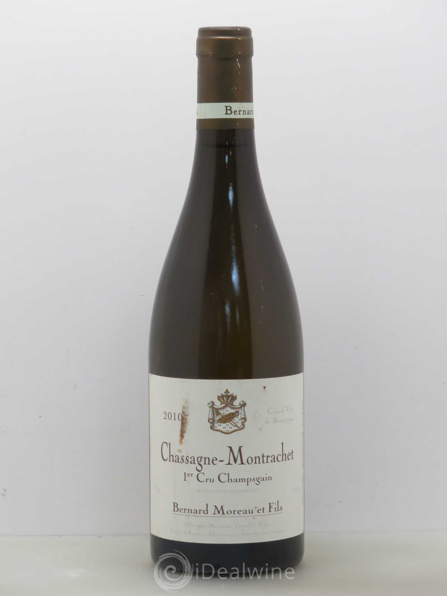 Chassagne-Montrachet 1er Cru Bernard Moreau Et Fils Champsgain 2010 - Lotto di 1 bottiglia - 0