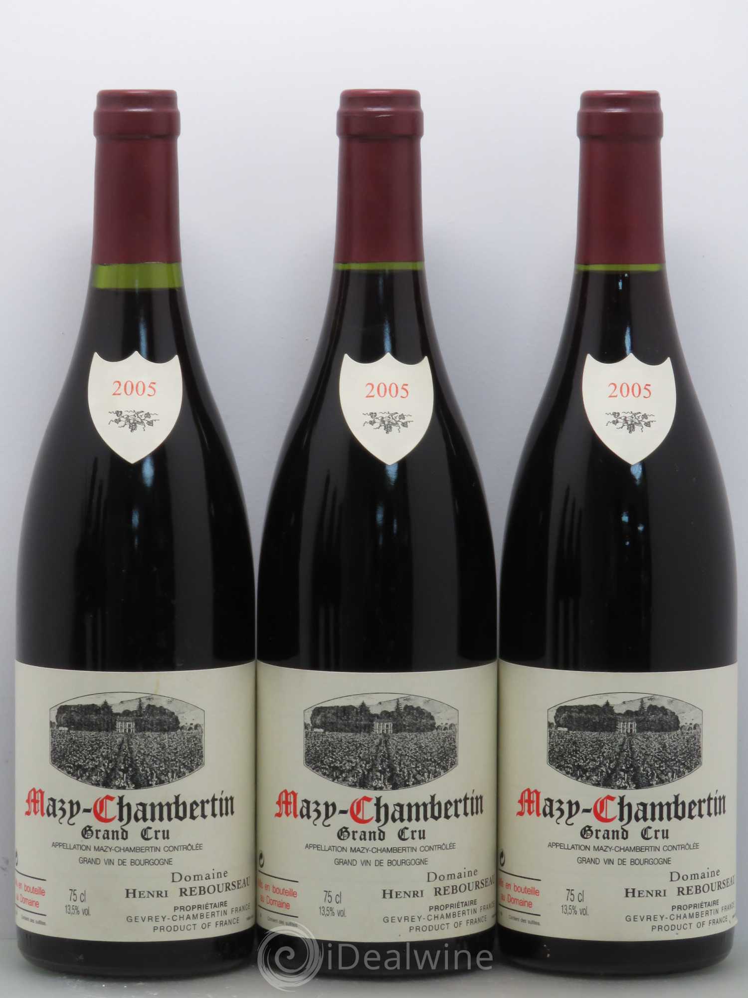 Mazis-Chambertin Grand Cru Henri Rebourseau 2005 - Lot de 6 bouteilles - 1