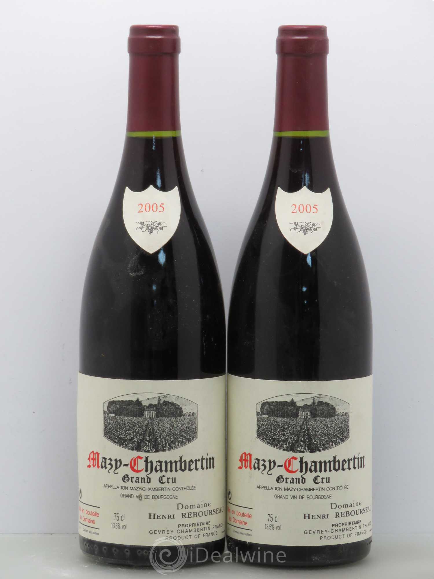 Mazis-Chambertin Grand Cru Henri Rebourseau 2005 - Lot de 2 bouteilles - 0