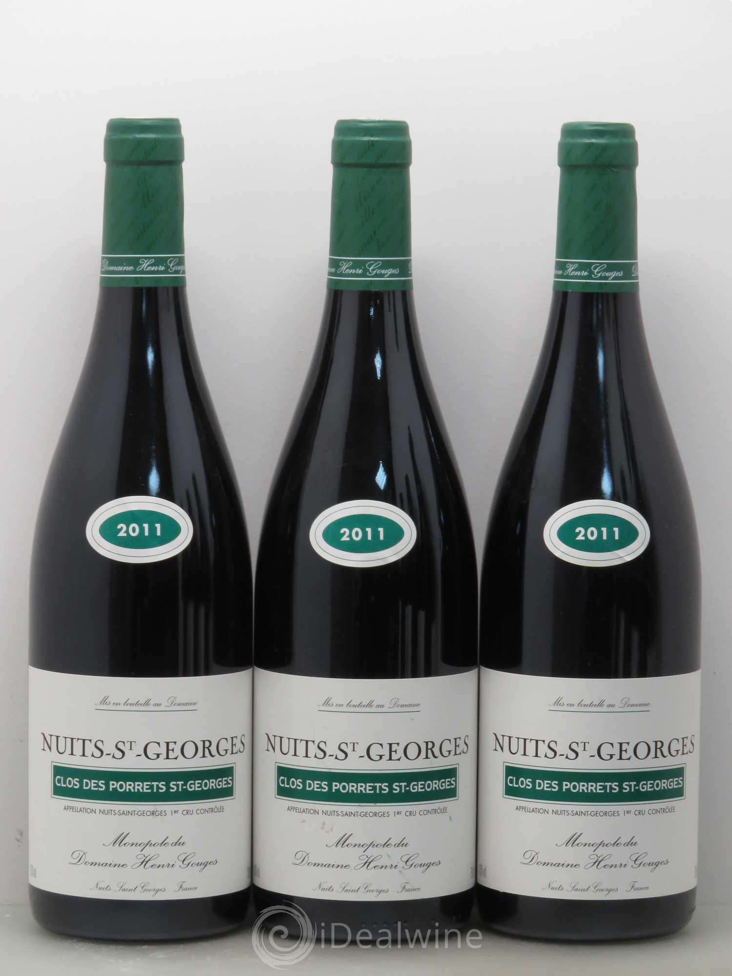 Nuits-Saint-Georges 1er Cru Clos des Porrets Saint-Georges Henri Gouges 2011 - Posten von 6 Flaschen - 1