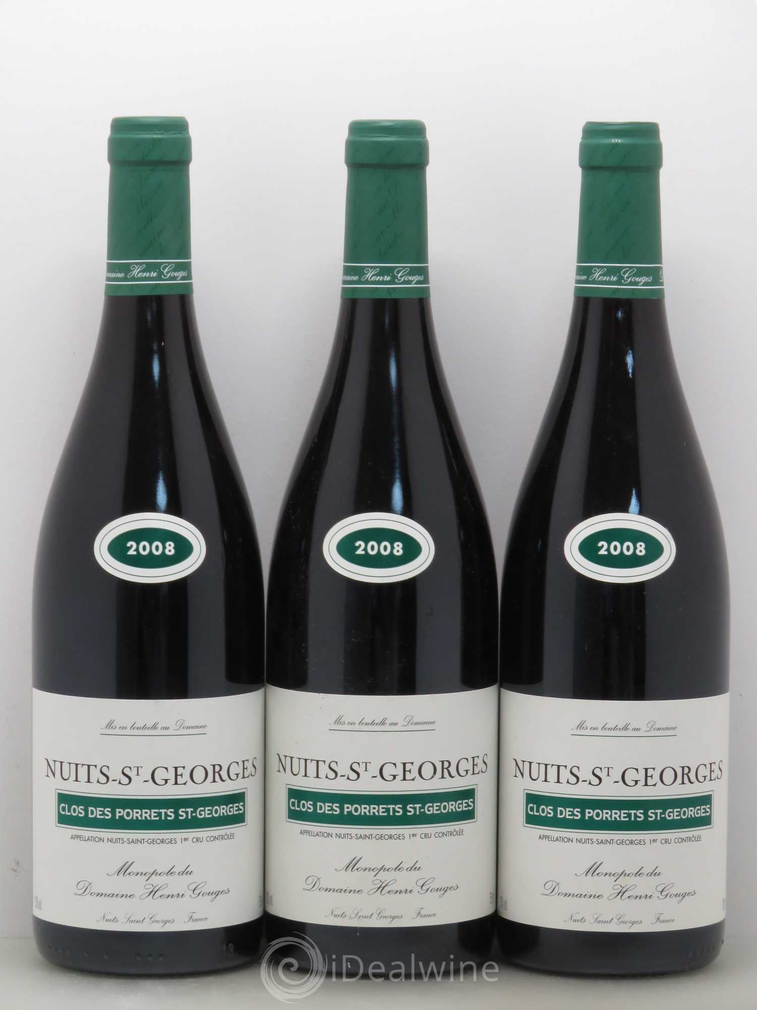 Nuits-Saint-Georges 1er Cru Clos des Porrets Saint-Georges Henri Gouges 2008 - Lot de 12 bouteilles - 4