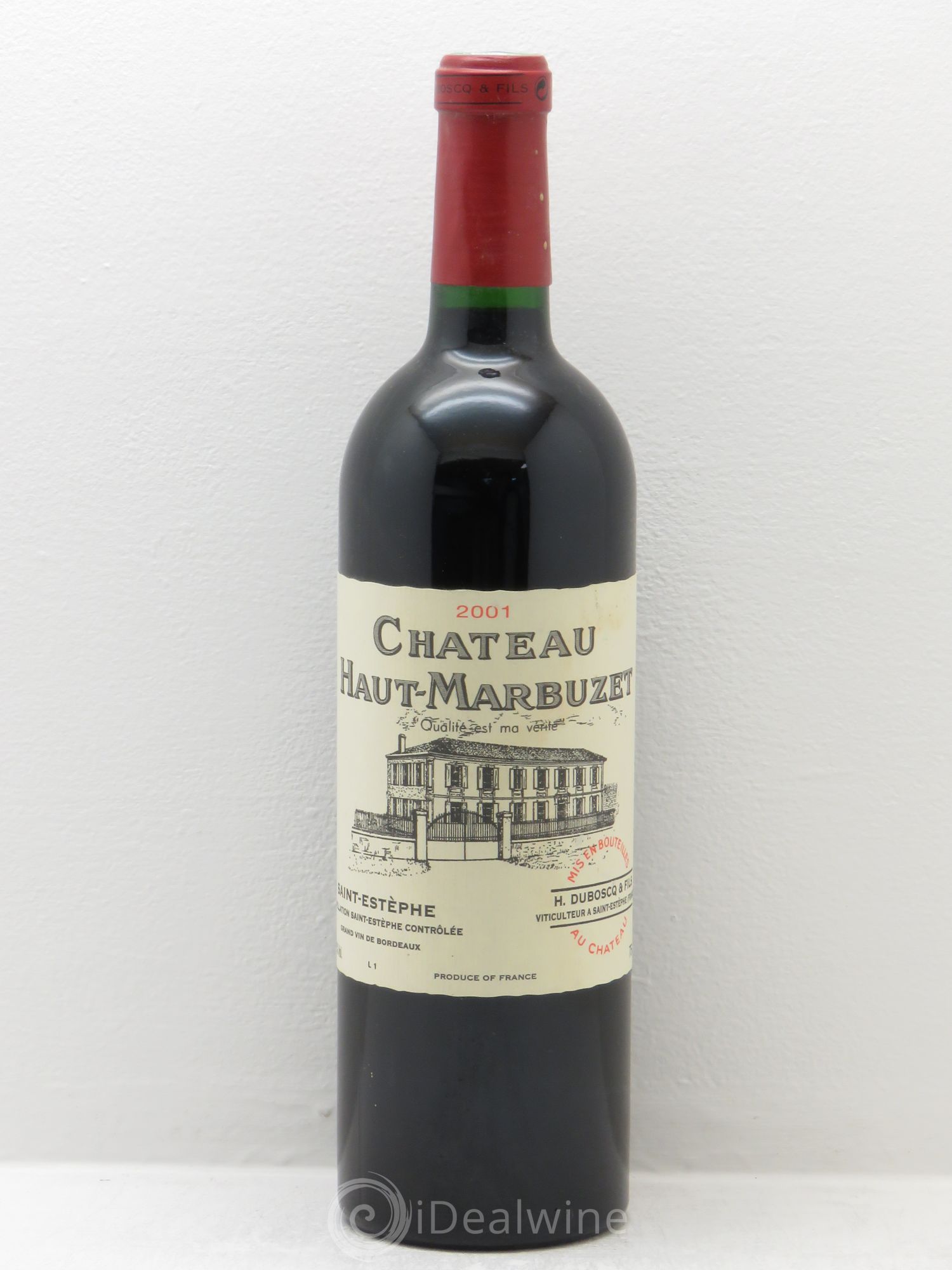 Château Haut Marbuzet 2001 - Lot de 1 bouteille - 0