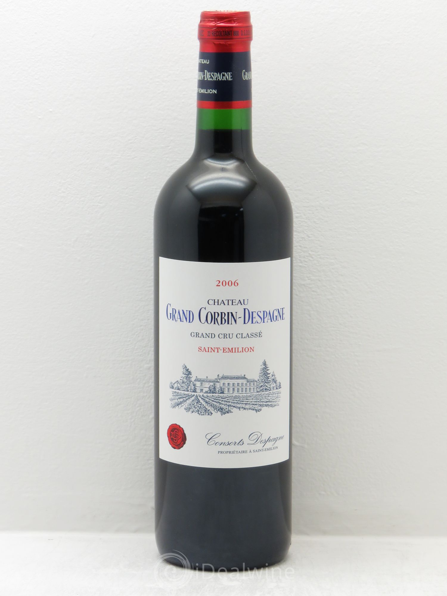 Château Grand Corbin Despagne Grand Cru Classé 2006 - Lot de 6 bouteilles - 0