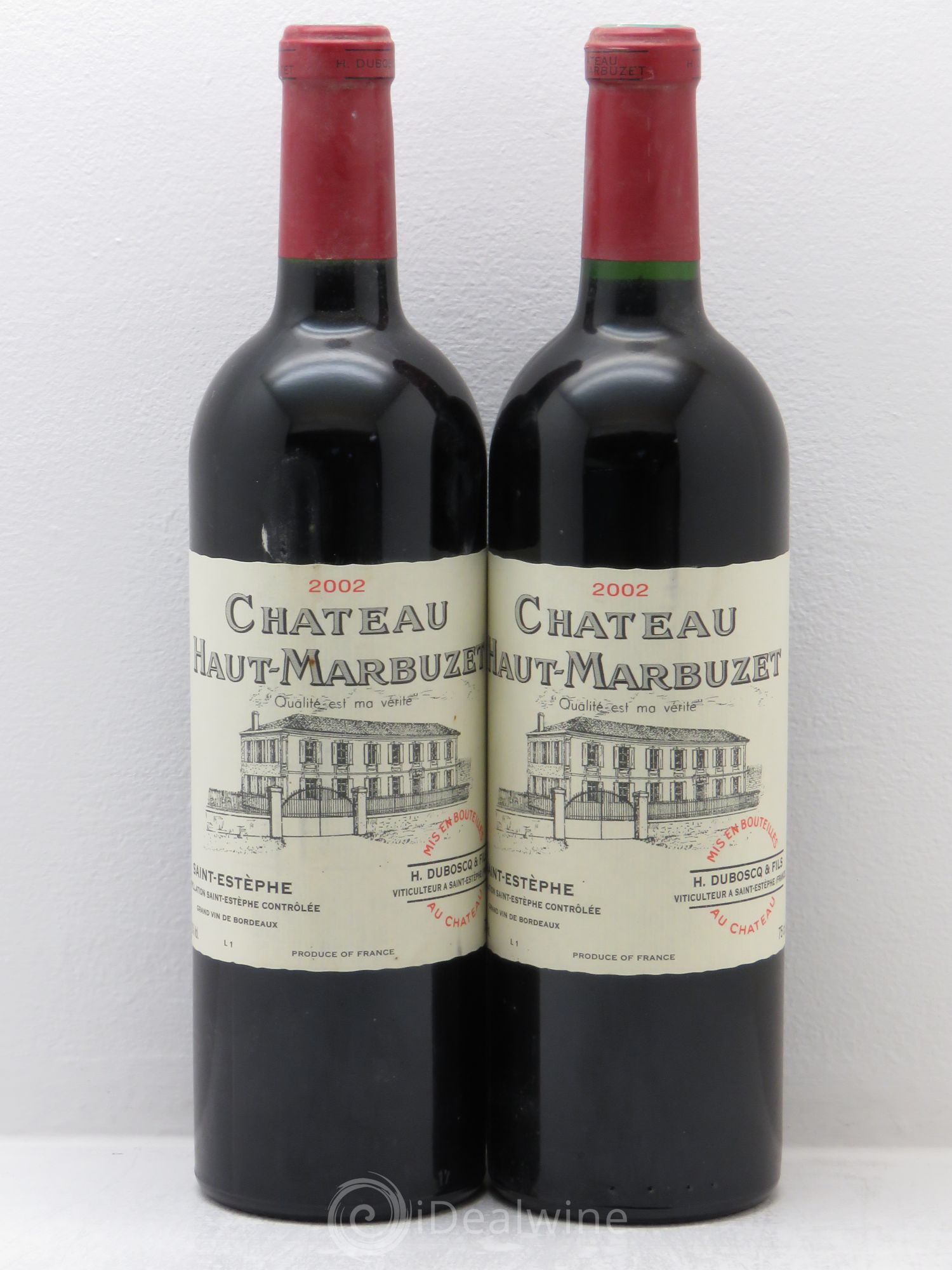 Château Haut Marbuzet 2002 - Lot de 2 bouteilles - 0