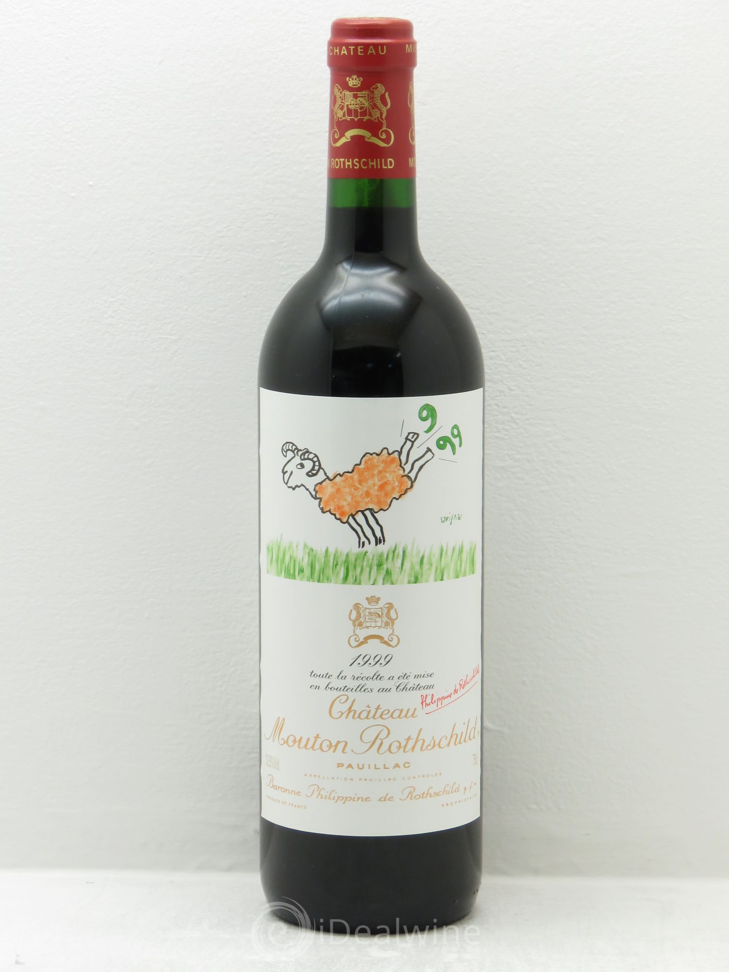 Château Mouton Rothschild 1er Grand Cru Classé 1999 - Lot de 1 bouteille - 0