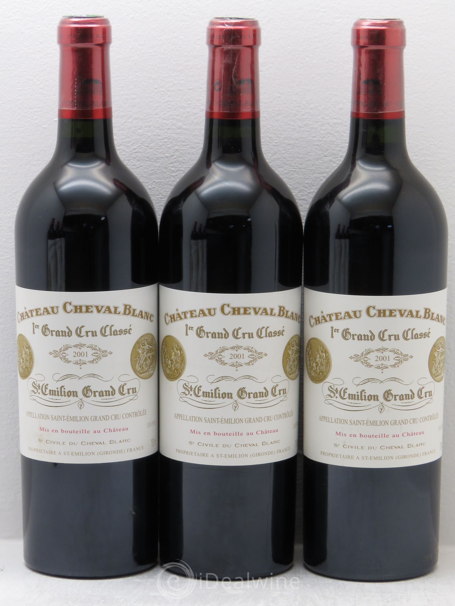 Château Cheval Blanc 1er Grand Cru Classé A 2001 - Lot de 6 bouteilles - 1