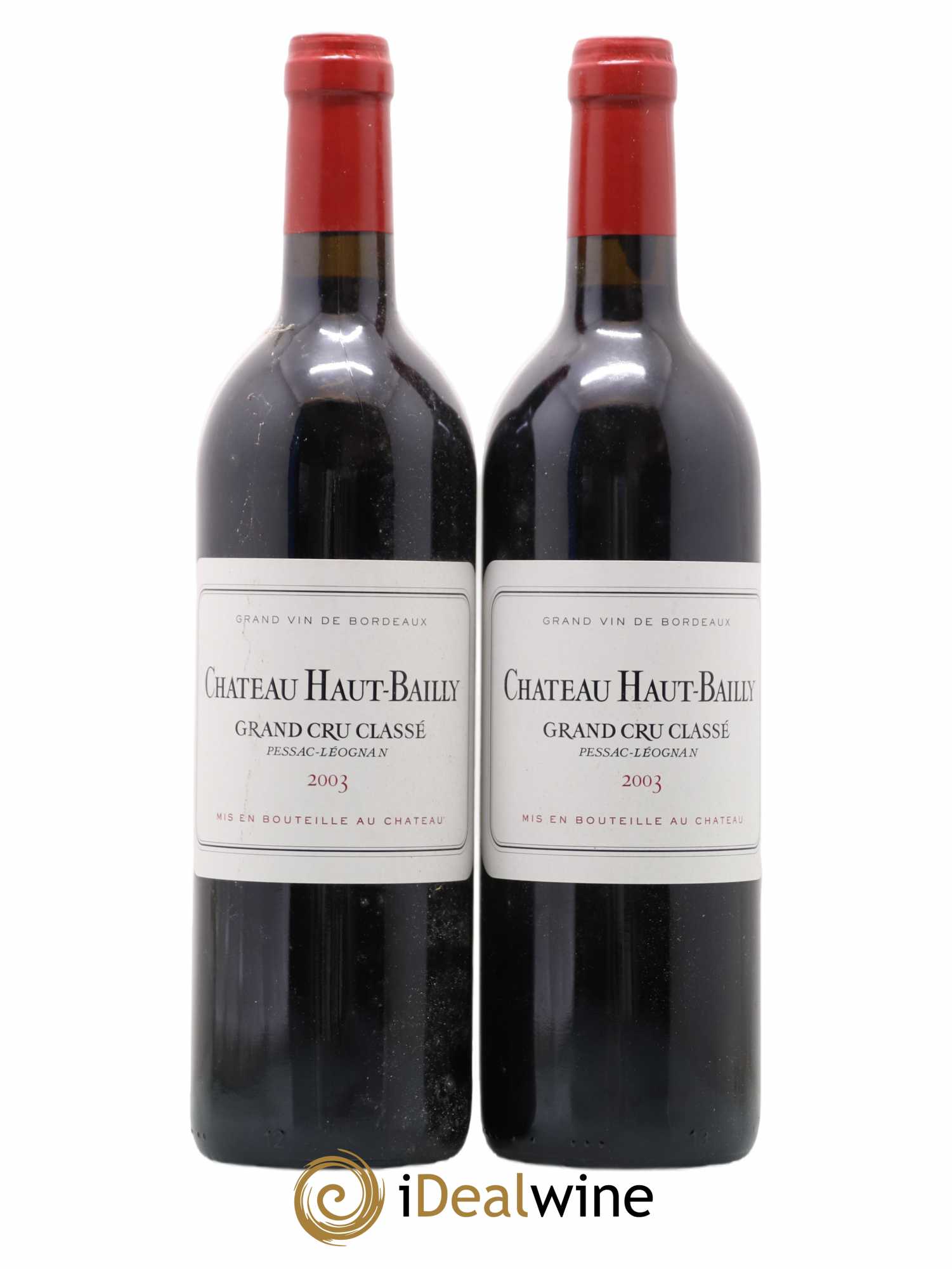 Château Haut-Bailly Cru Classé de Graves 2003 - Lot de 2 bouteilles - 0
