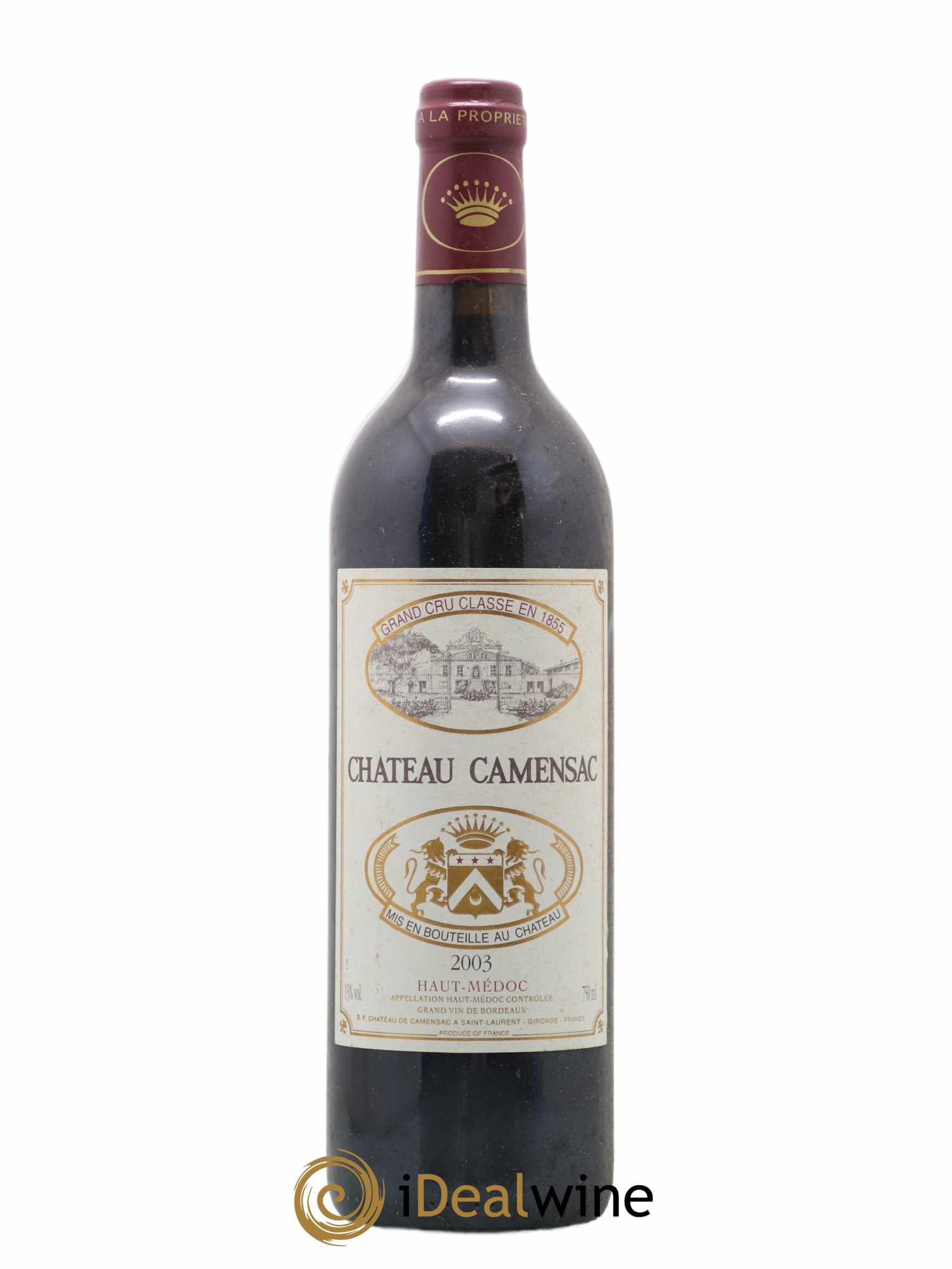 Château Camensac 5ème Grand Cru Classé 2003 - Lot de 1 bouteille - 0