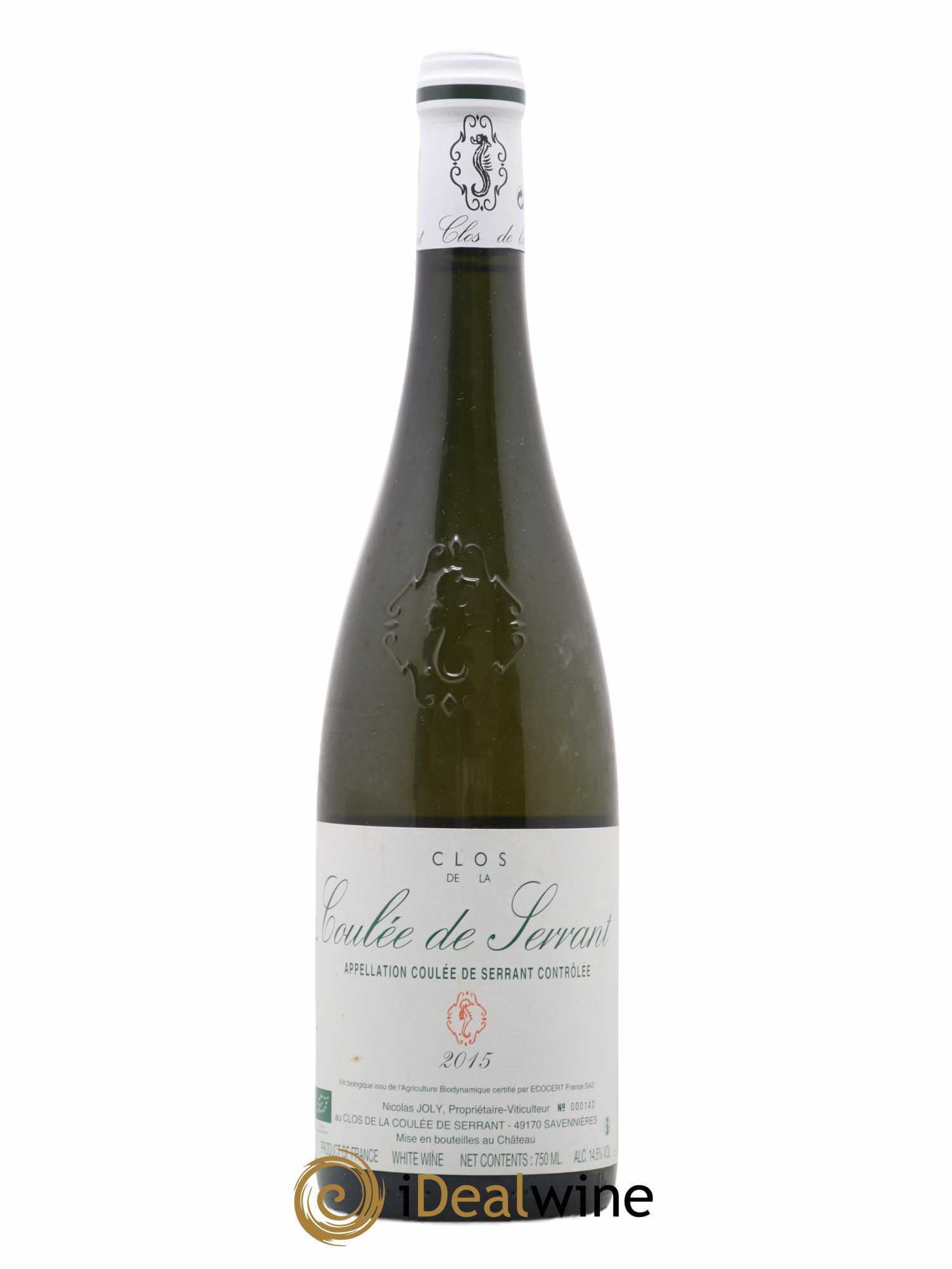 Savennières Clos de la Coulée de Serrant Vignobles de la Coulée de Serrant - Nicolas Joly 2015 - Lot de 1 bouteille - 0