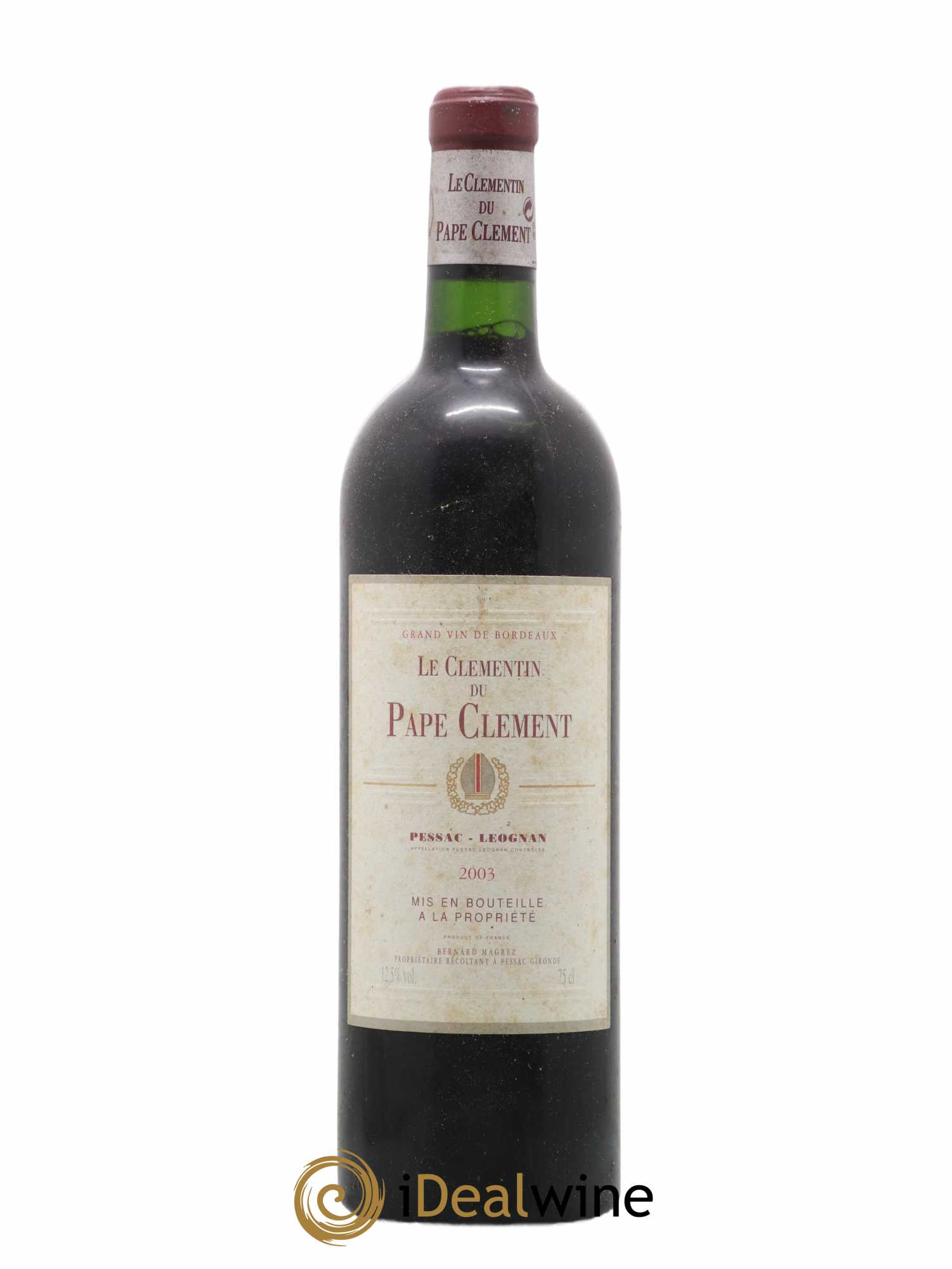 Le Clémentin de Pape Clément Second Vin 2003 - Lot de 1 bouteille - 0