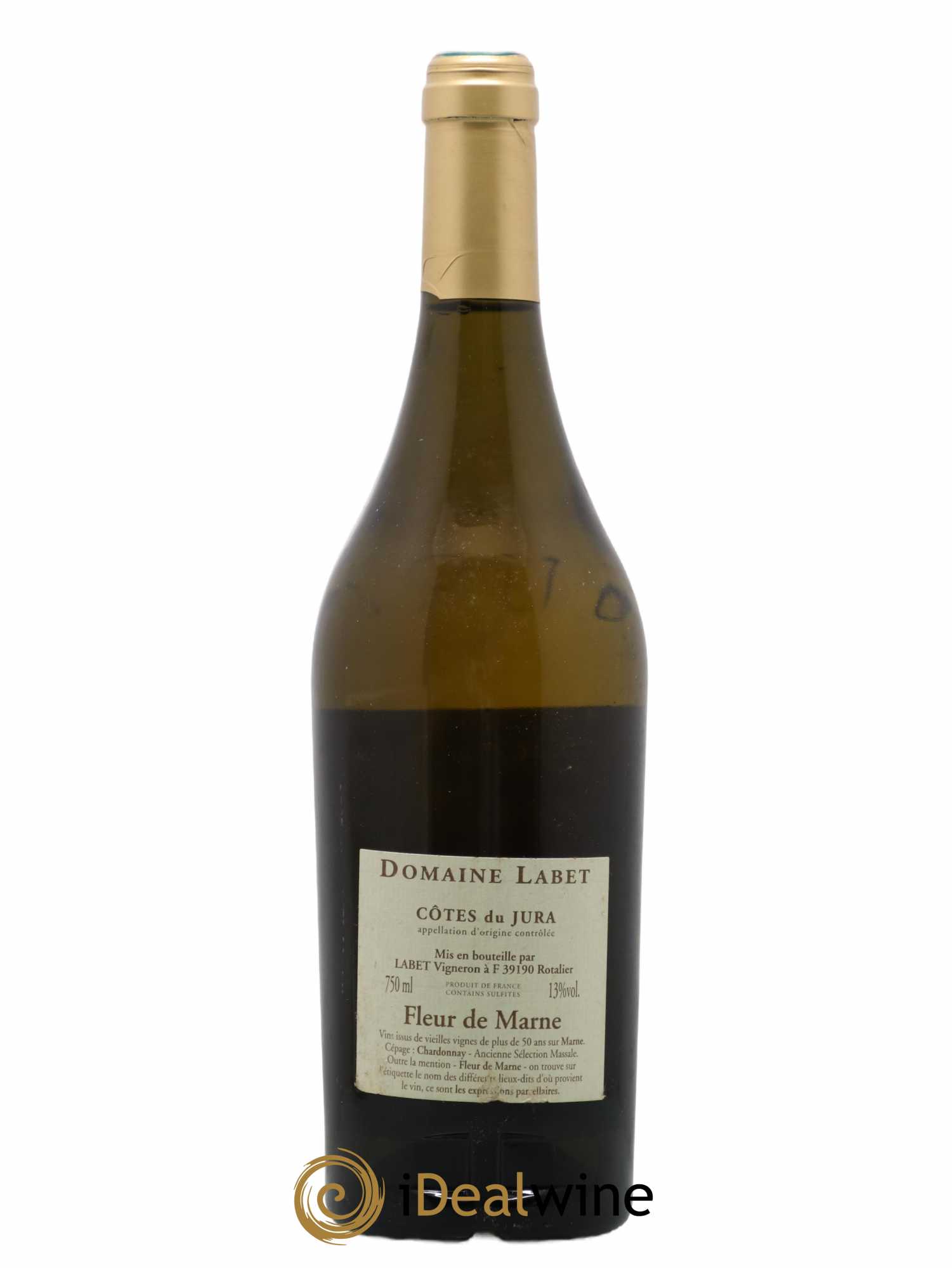 Côtes du Jura Chardonnay Fleur de Marnes En Chalasse Romain - Julien - Charline Labet 2004 - Lot de 1 bouteille - 1