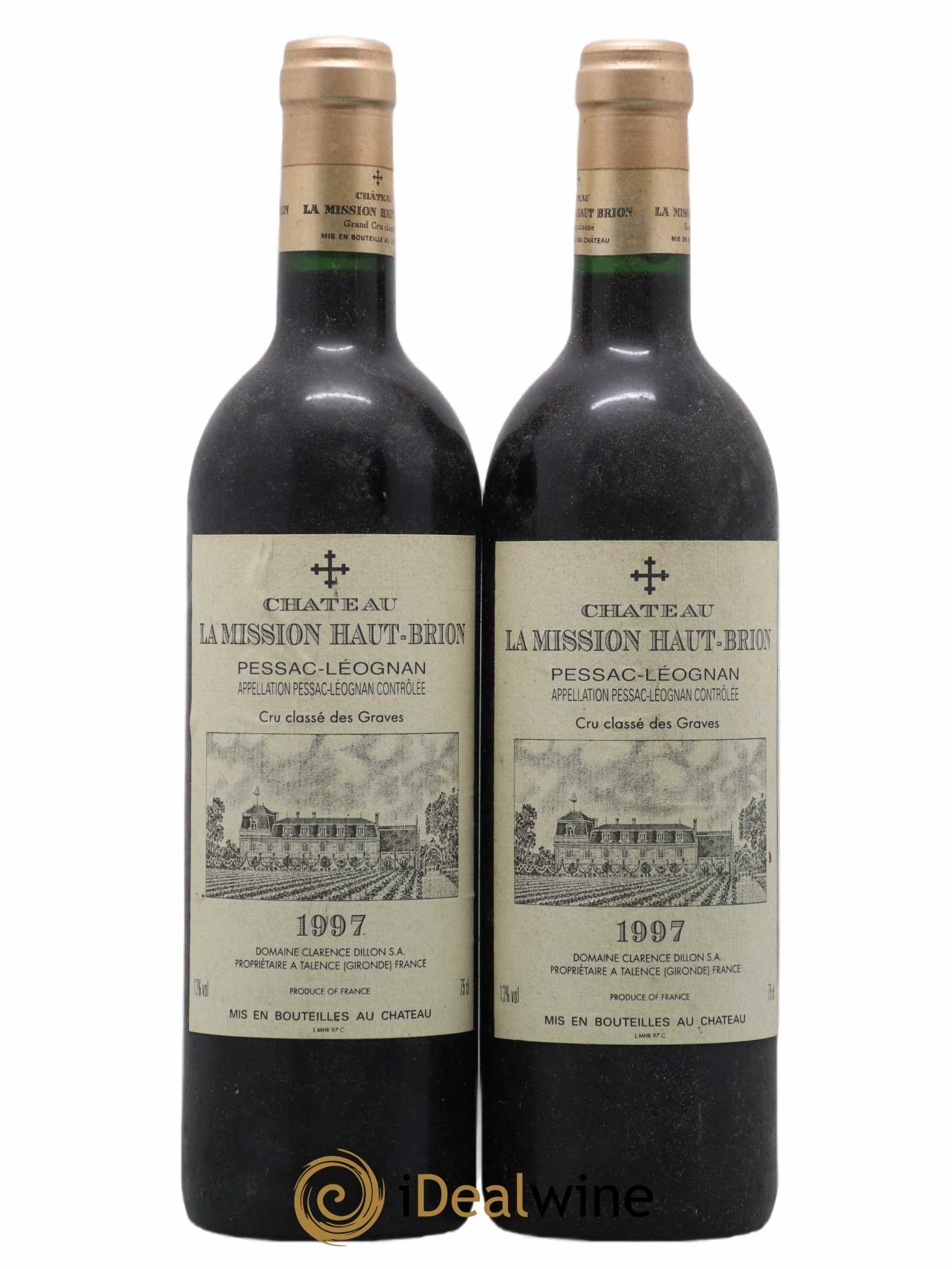 Château la Mission Haut-Brion Cru Classé de Graves 1997 - Lot de 2 bouteilles - 0