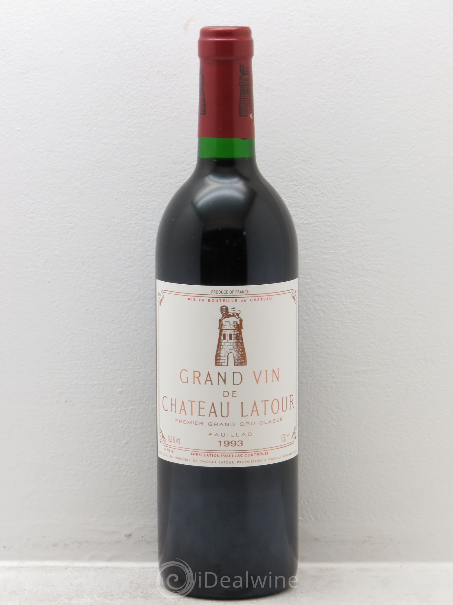 Château Latour 1er Grand Cru Classé 1993 - Lot de 1 bouteille - 0