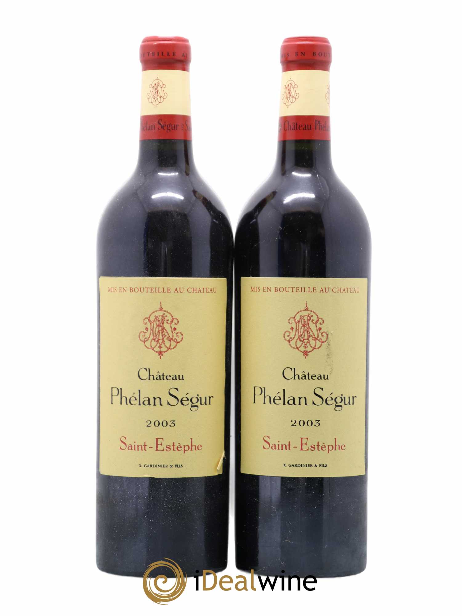 Château Phélan Ségur 2003 - Lot de 2 bouteilles - 0