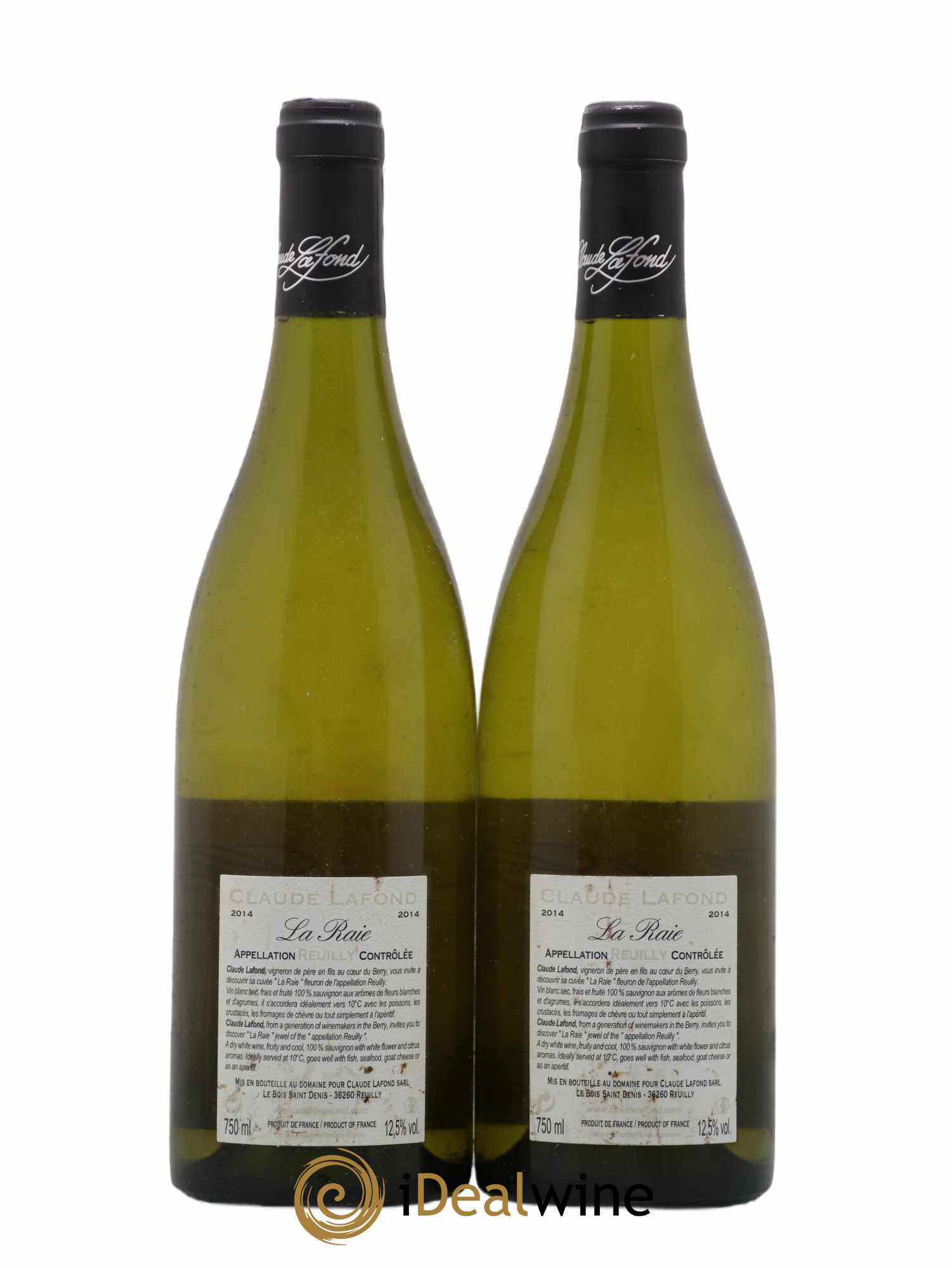 Reuilly La Raie Claude Lafond (sans prix de réserve) 2014 - Posten von 2 Flaschen - 1