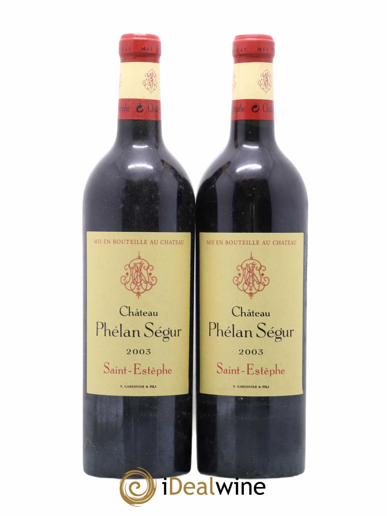 Château Phélan Ségur 2003 - Lot de 2 bouteilles - 0