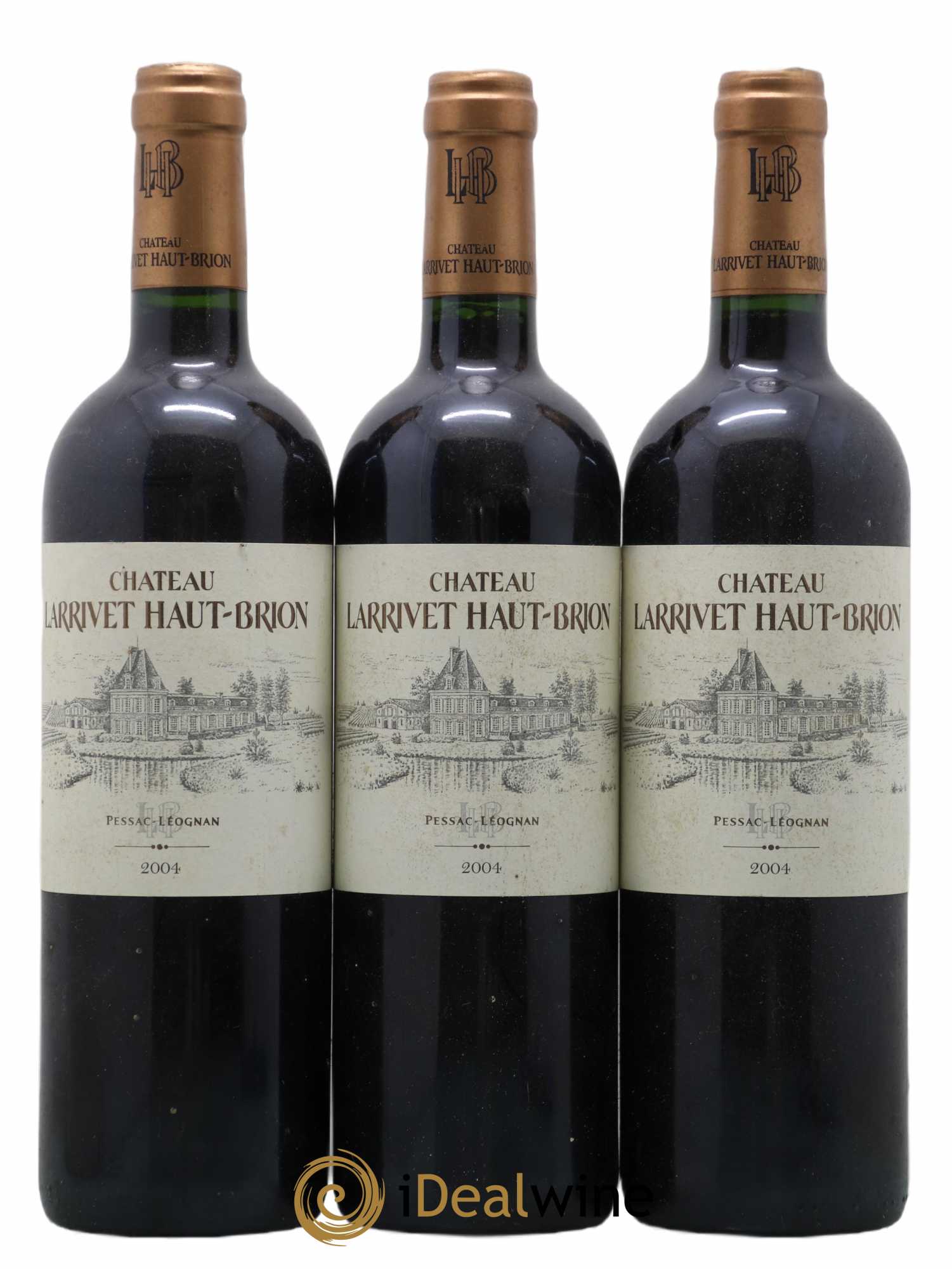 Château Larrivet Haut-Brion 2004 - Lot de 3 bouteilles - 0
