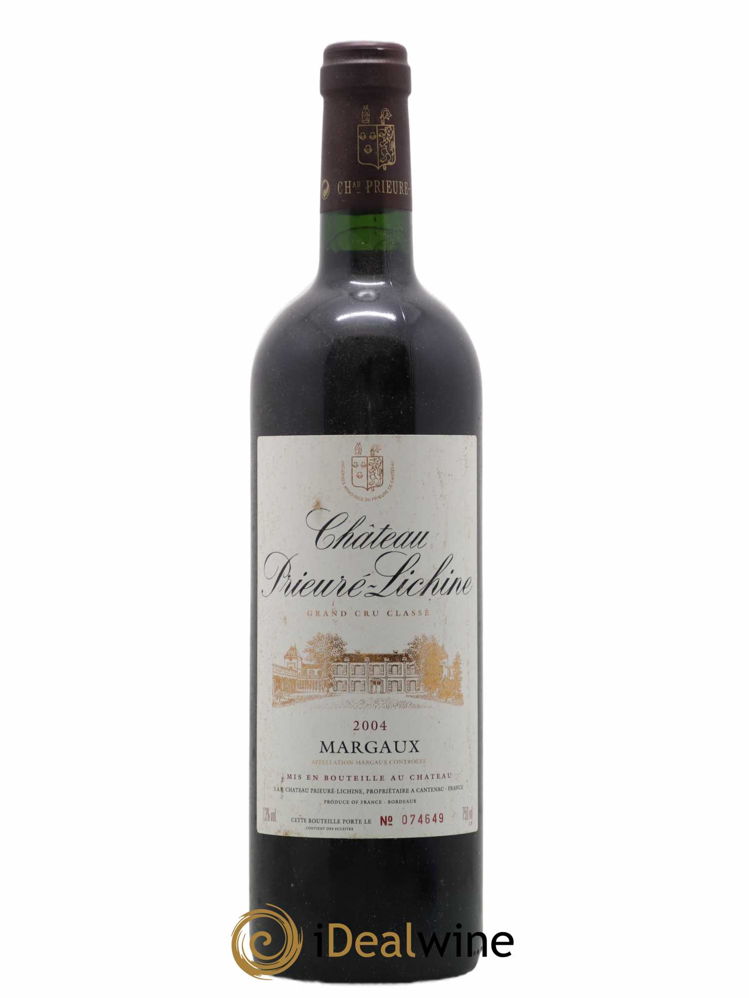 Château Prieuré Lichine 4ème Grand Cru Classé 2004 - Lot de 1 bouteille - 0