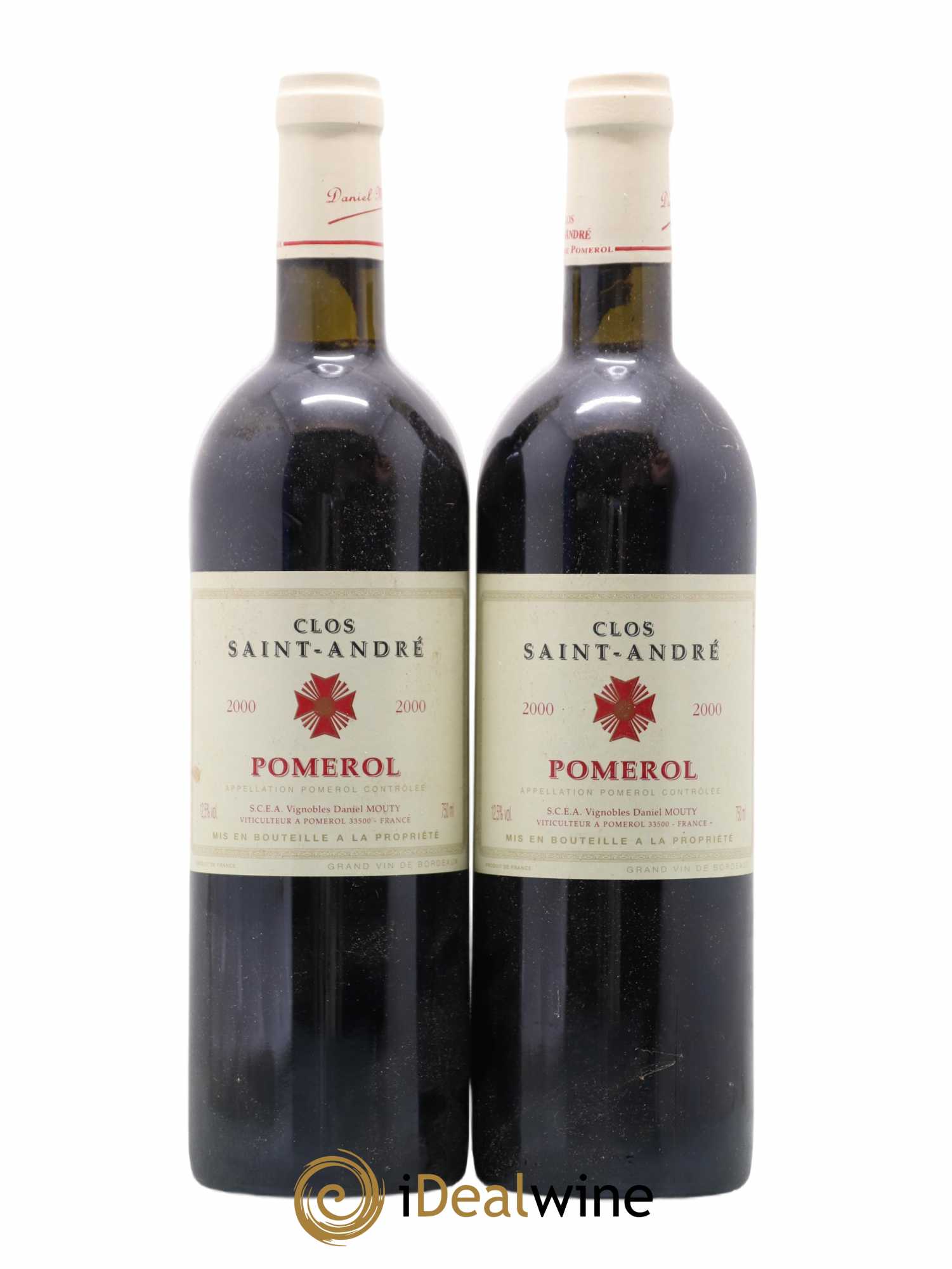 Pomerol Clos Saint André 2000 - Lot de 2 bouteilles - 0