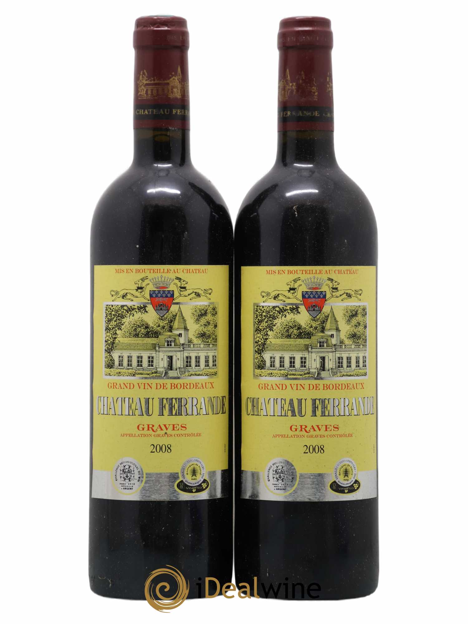 Château Ferrande (sans prix de réserve) 2008 - Lot de 2 bouteilles - 0