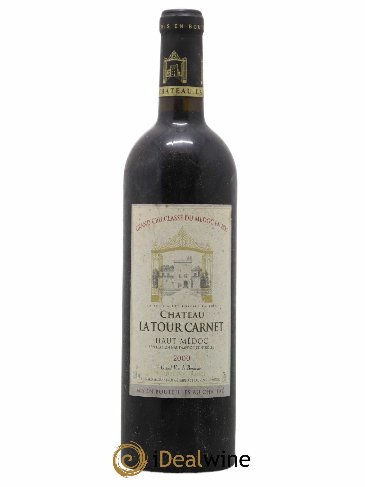 Château la Tour Carnet 4ème Grand Cru Classé 2000 - Lot de 1 bouteille - 0