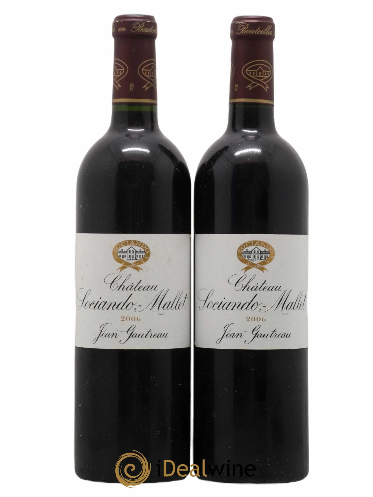Château Sociando Mallet 2006 - Lot de 2 bouteilles - 0