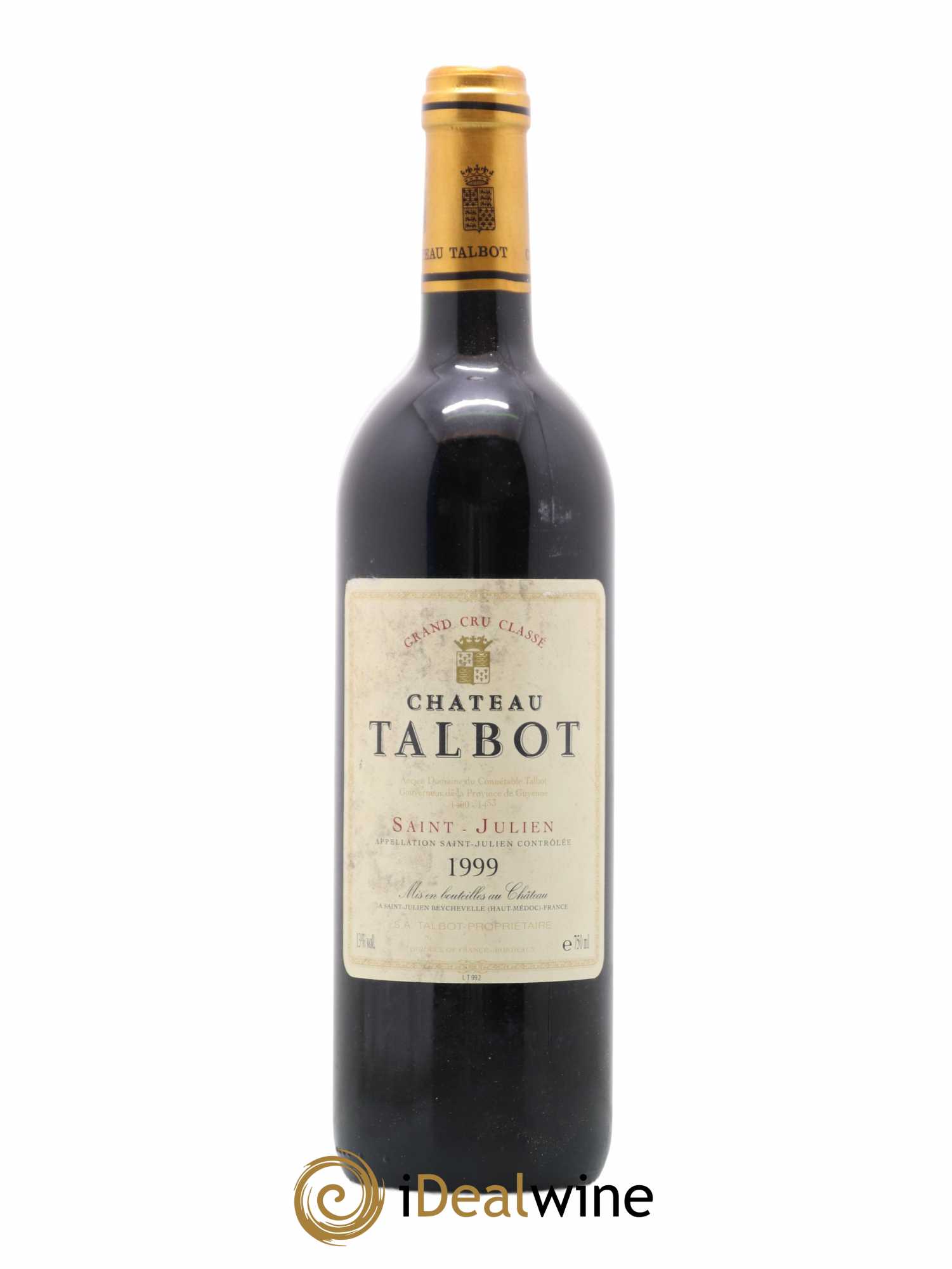 Château Talbot 4ème Grand Cru Classé 1999 - Lot de 1 bouteille - 0