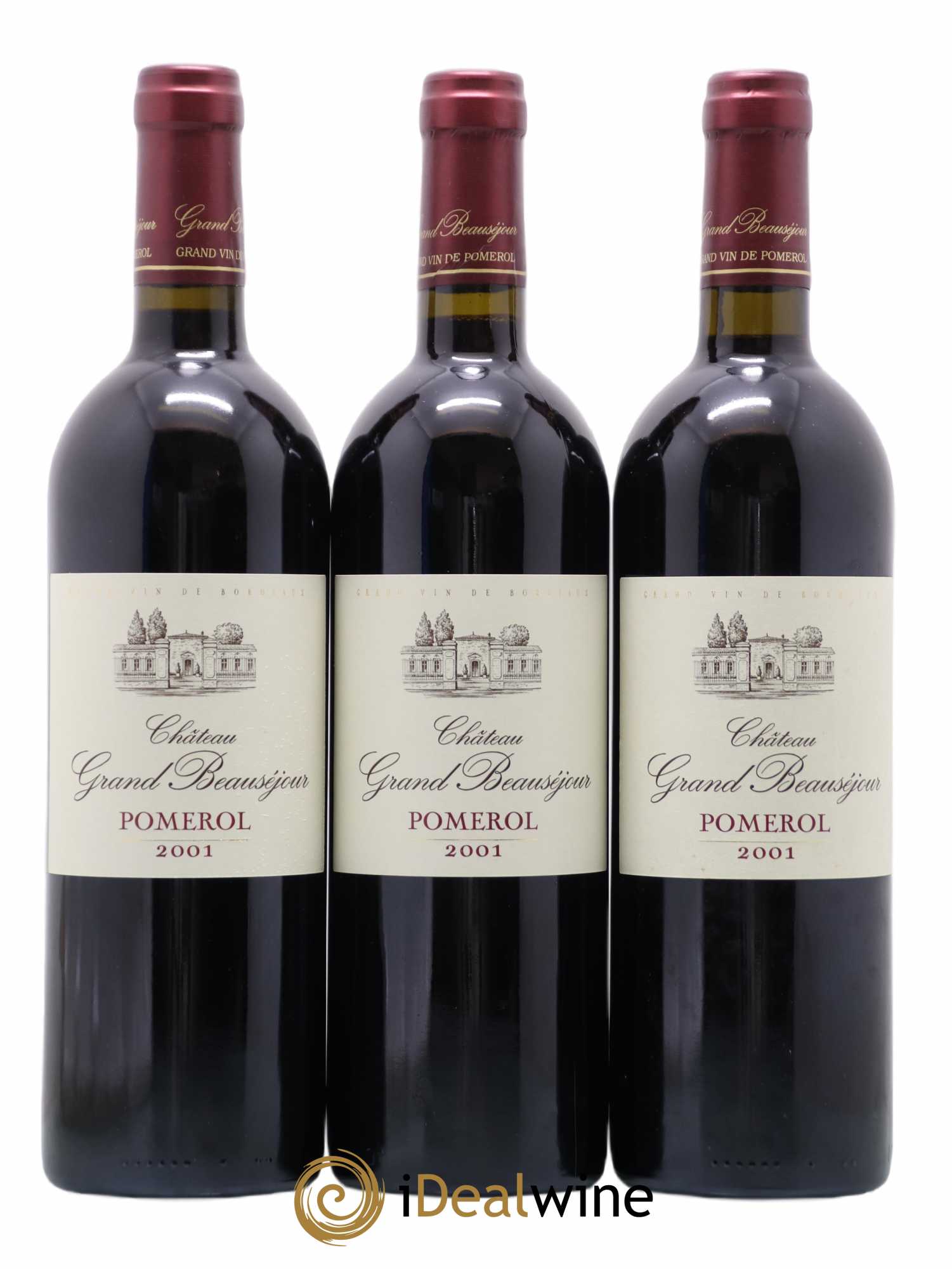 Grand Beauséjour 2001 - Lot de 3 bouteilles - 0