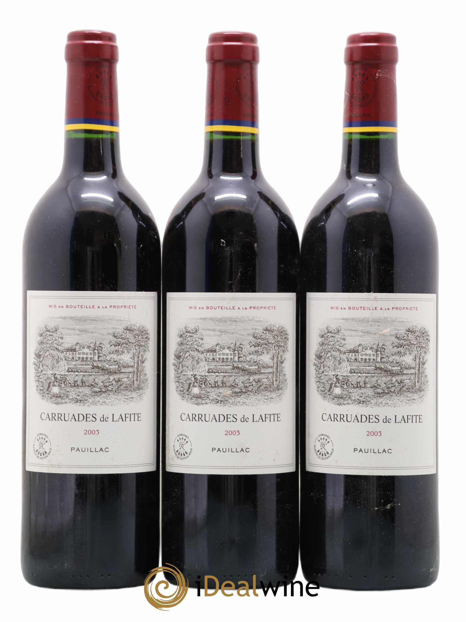 Carruades de Lafite Rothschild Second Vin 2003 - Lot de 3 bouteilles - 0