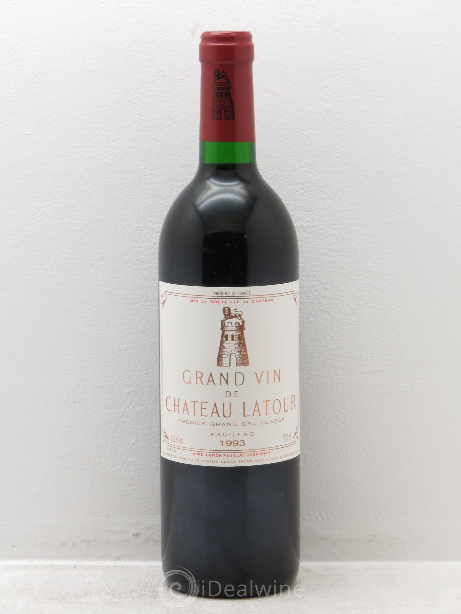Château Latour 1er Grand Cru Classé 1993 - Lot de 1 bouteille - 0