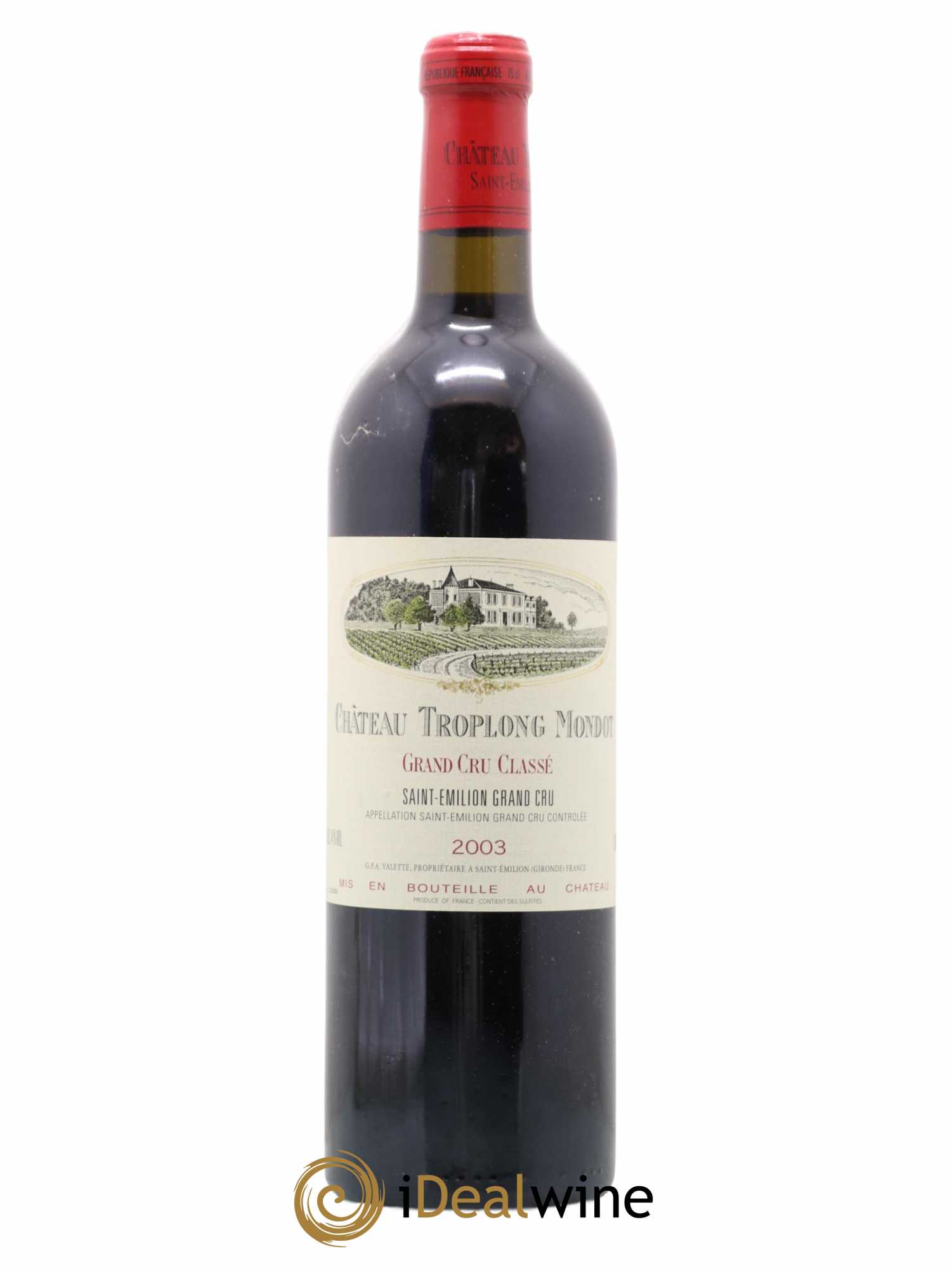 Château Troplong Mondot 1er Grand Cru Classé B 2003 - Lot de 1 bouteille - 0