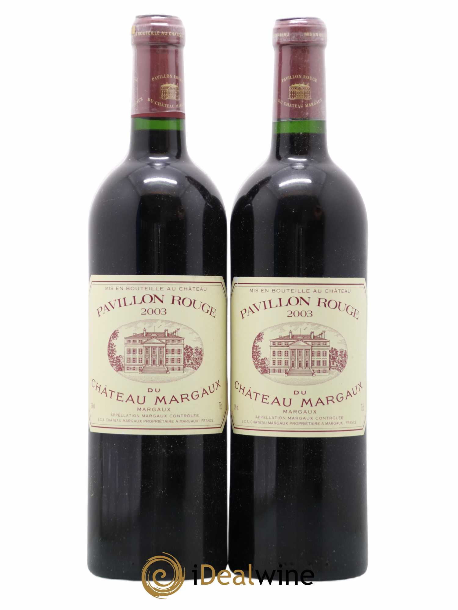 Pavillon Rouge du Château Margaux Second Vin 2003 - Lot de 2 bouteilles - 0