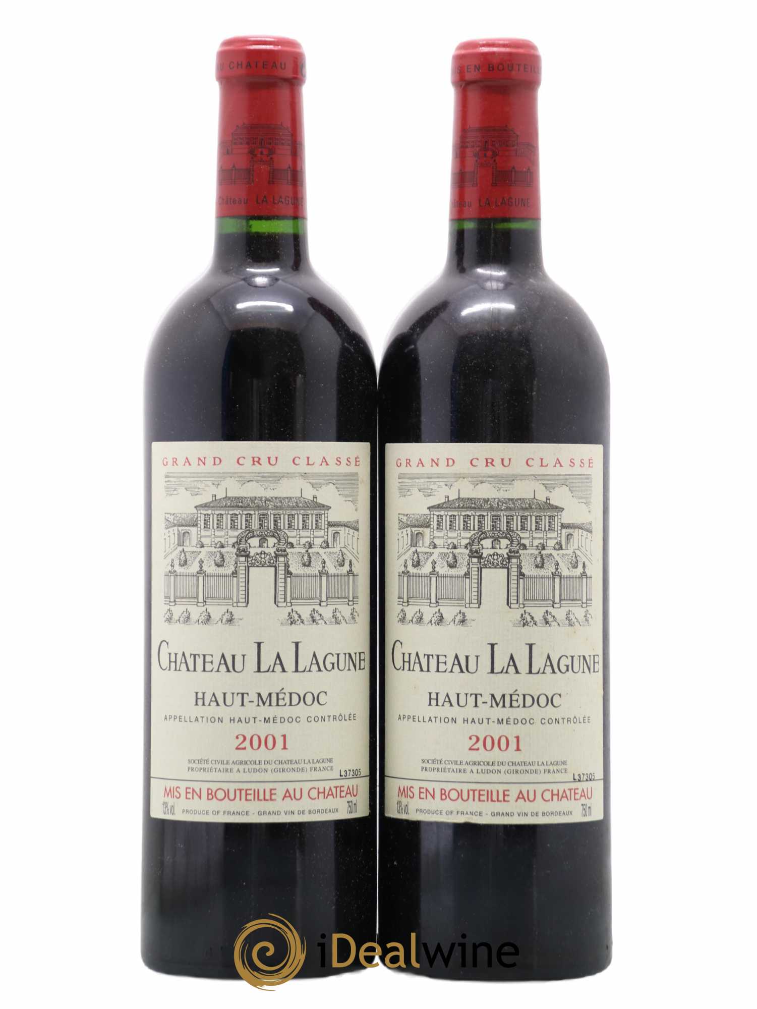 Château la Lagune 3ème Grand Cru Classé 2001 - Lot de 2 bouteilles - 0