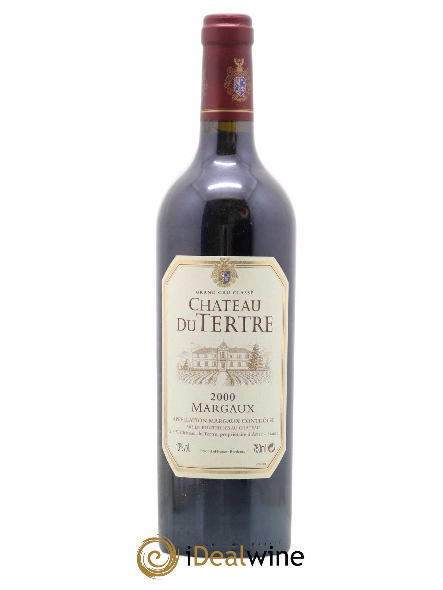 Château du Tertre 5ème Grand Cru Classé 2000 - Lot de 1 bouteille - 0
