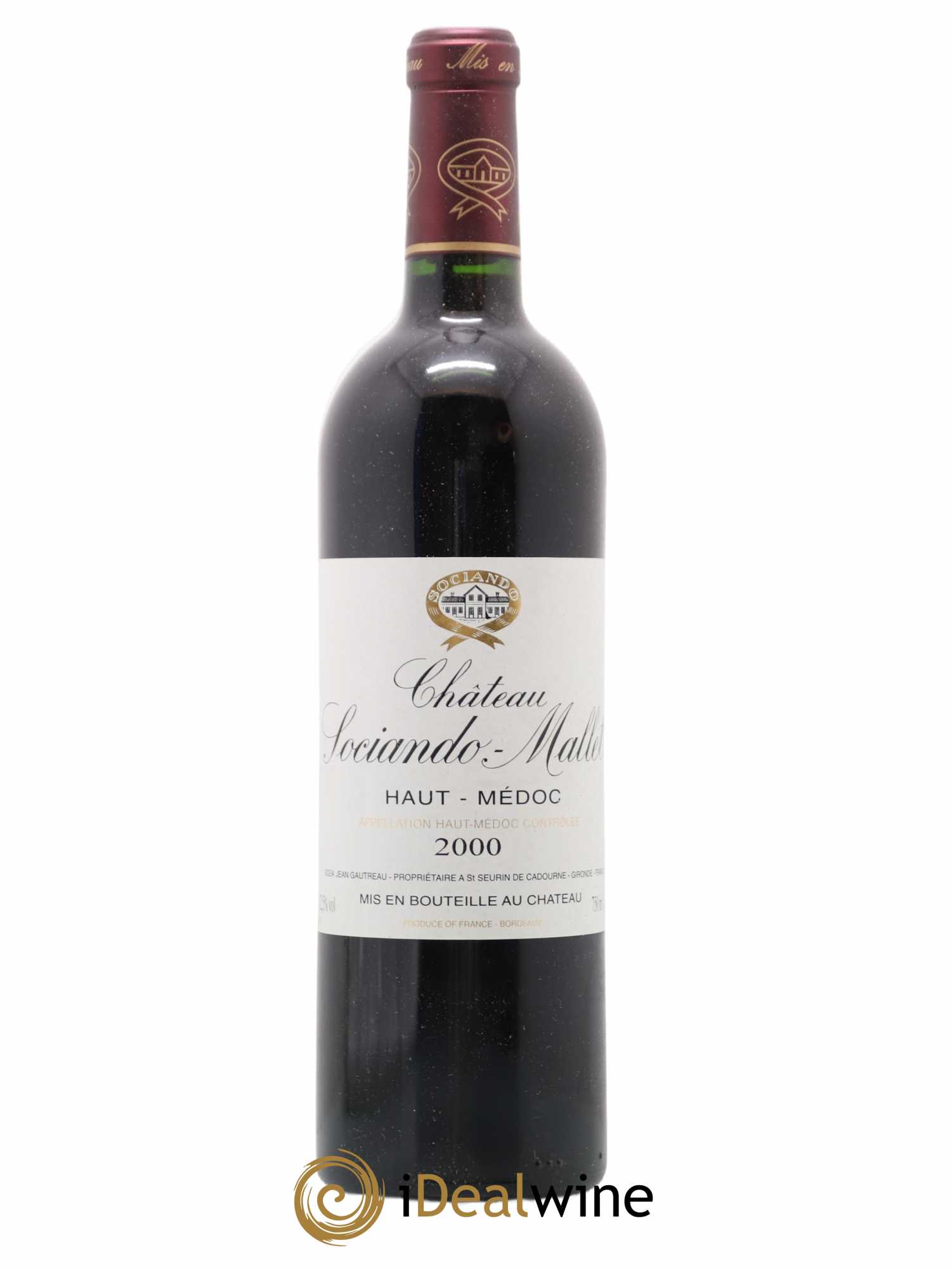 Château Sociando Mallet 2000 - Lot de 1 bouteille - 0