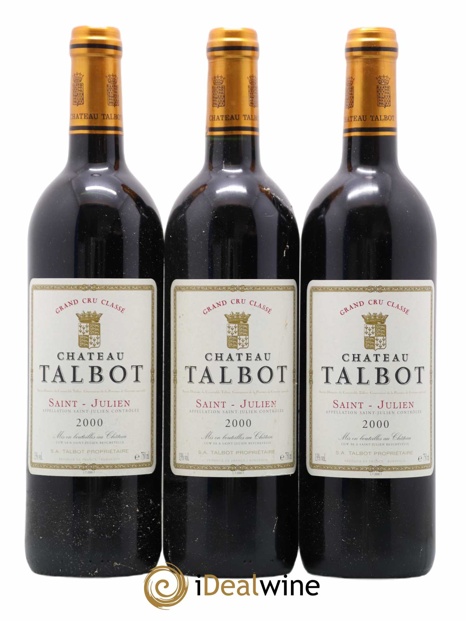 Château Talbot 4ème Grand Cru Classé 2000 - Lot de 12 bouteilles - 3
