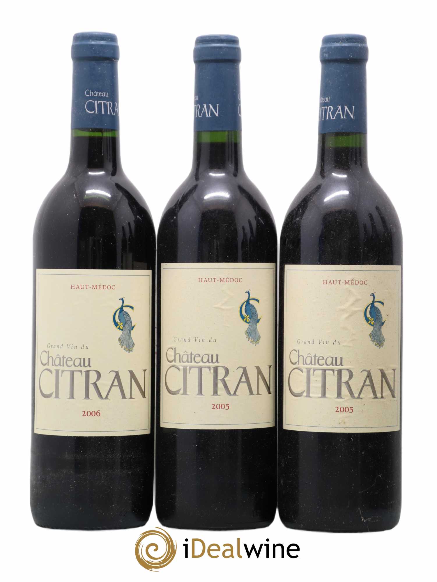 Château Citran Cru Bourgeois caisse panachée 2005/2006 - Lot de 6 bouteilles - 1