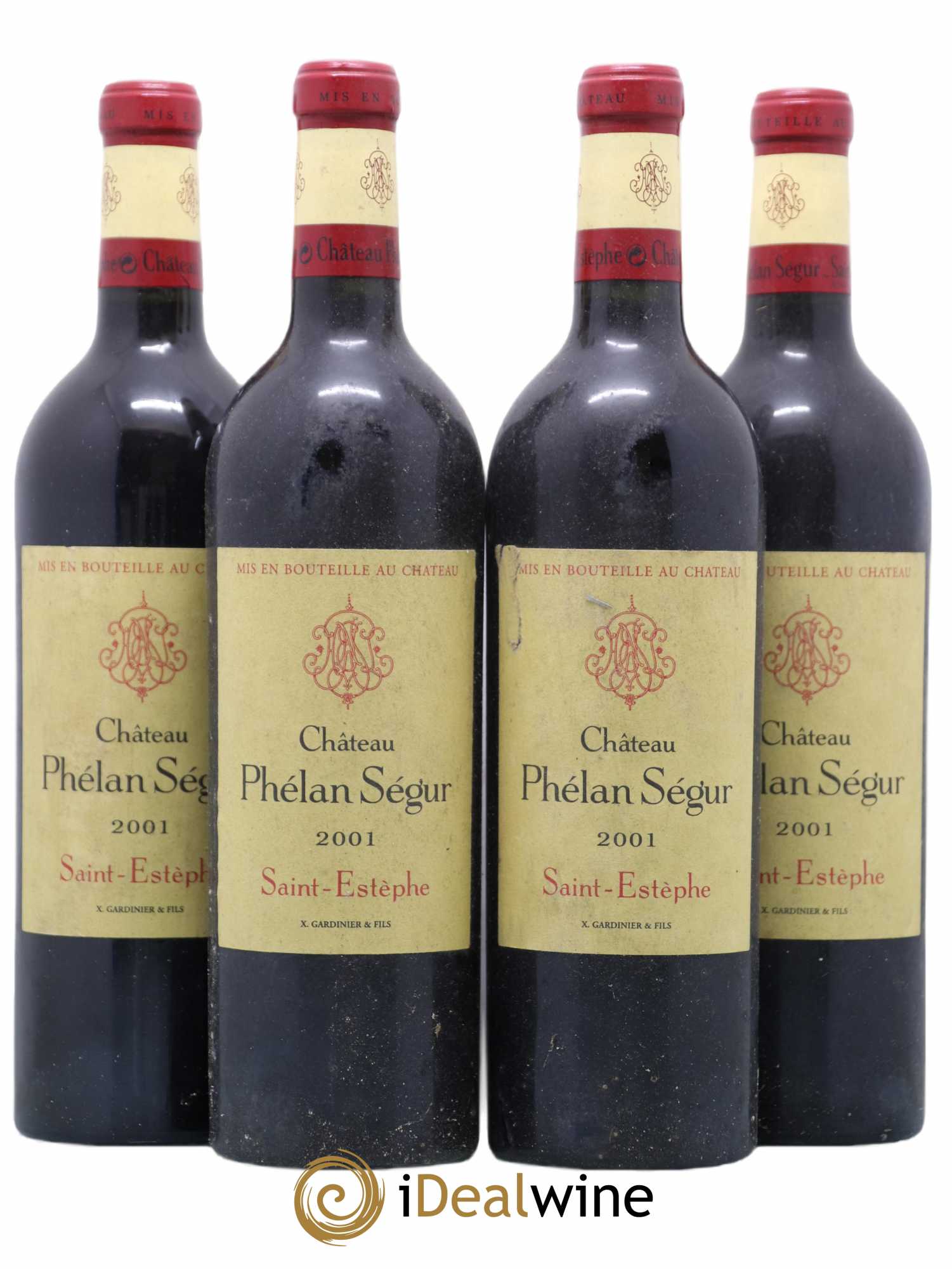 Château Phélan Ségur 2001 - Lot de 4 bouteilles - 0