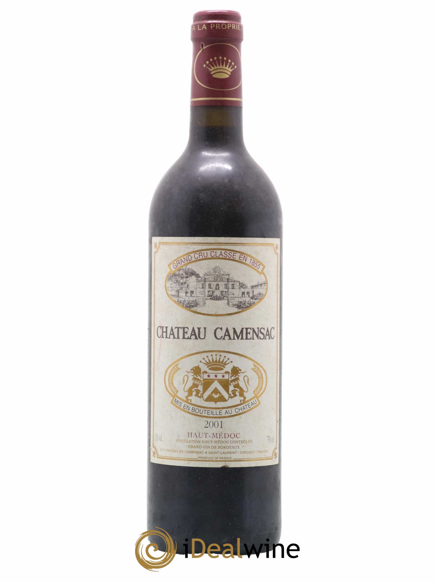Château Camensac 5ème Grand Cru Classé 2001 - Lot de 1 bouteille - 0