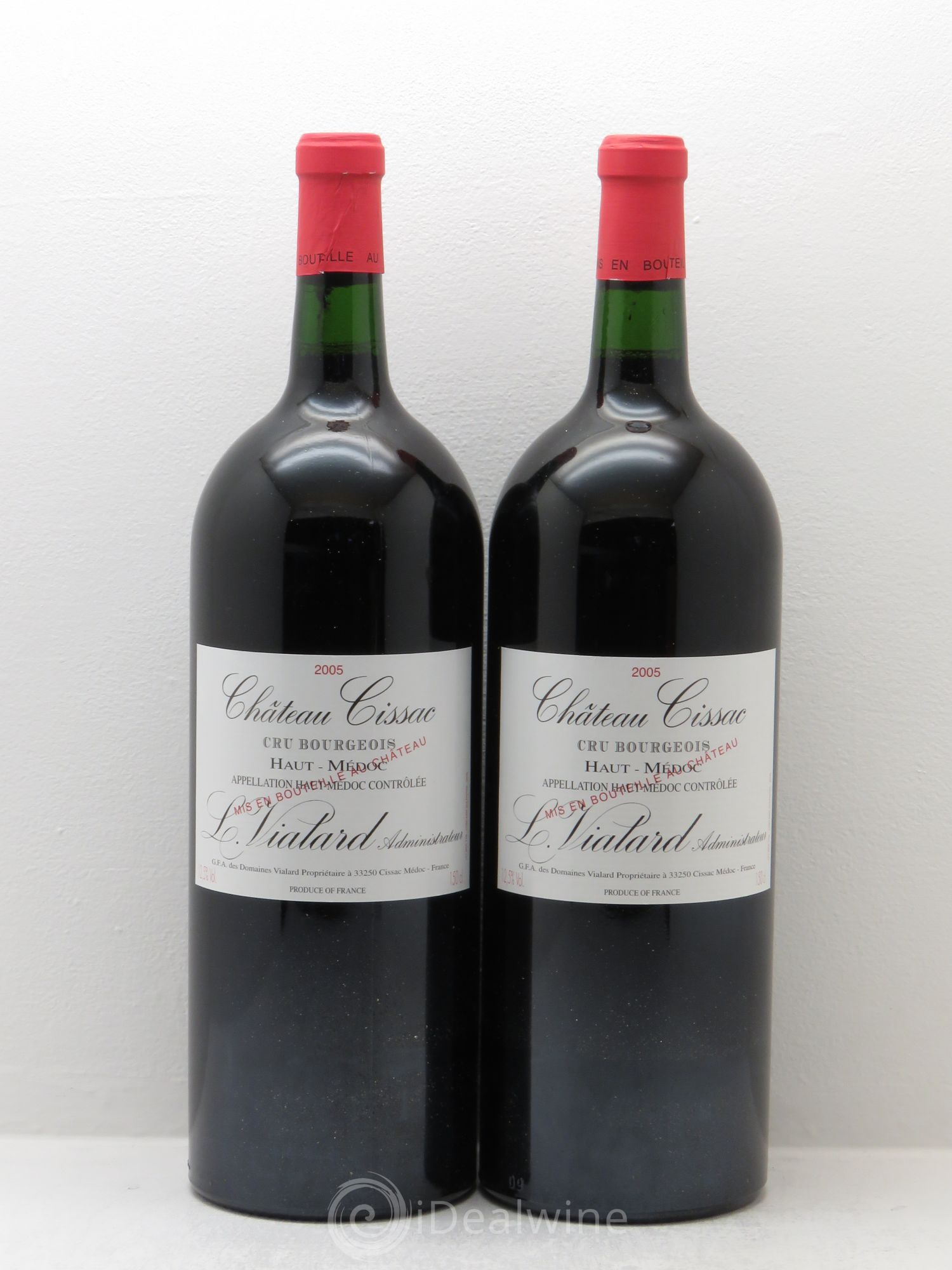 Château Cissac Cru Bourgeois 2005 - Lot de 2 magnums - 0