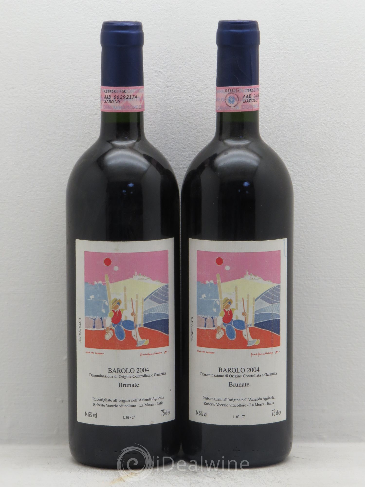 Barolo DOCG Brunate Roberto Voerzio 2004 - Lot de 2 bouteilles - 0