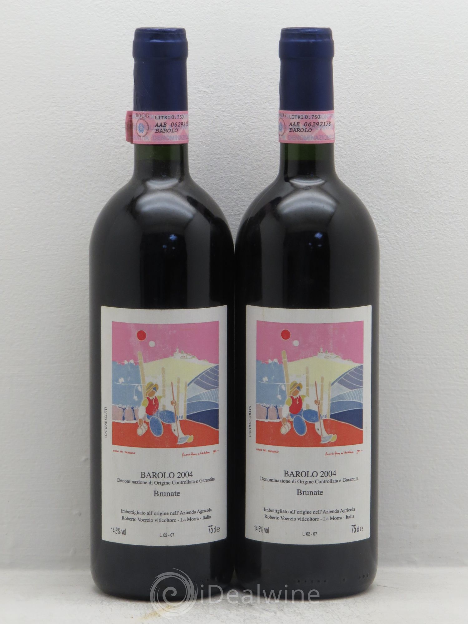 Barolo DOCG Brunate Roberto Voerzio 2004 - Lot de 2 bouteilles - 0