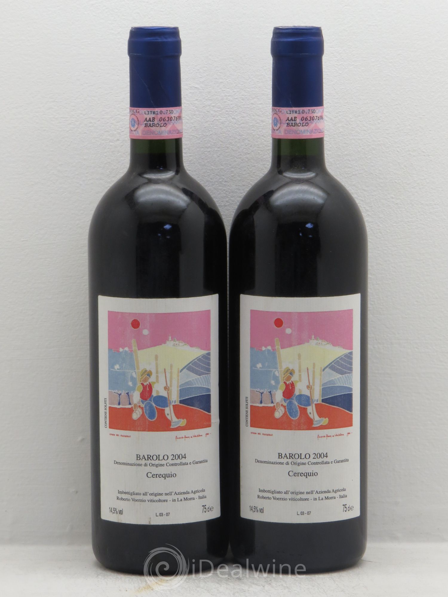 Barolo DOCG Cerequio Roberto Voerzio 2004 - Lot de 2 bouteilles - 0