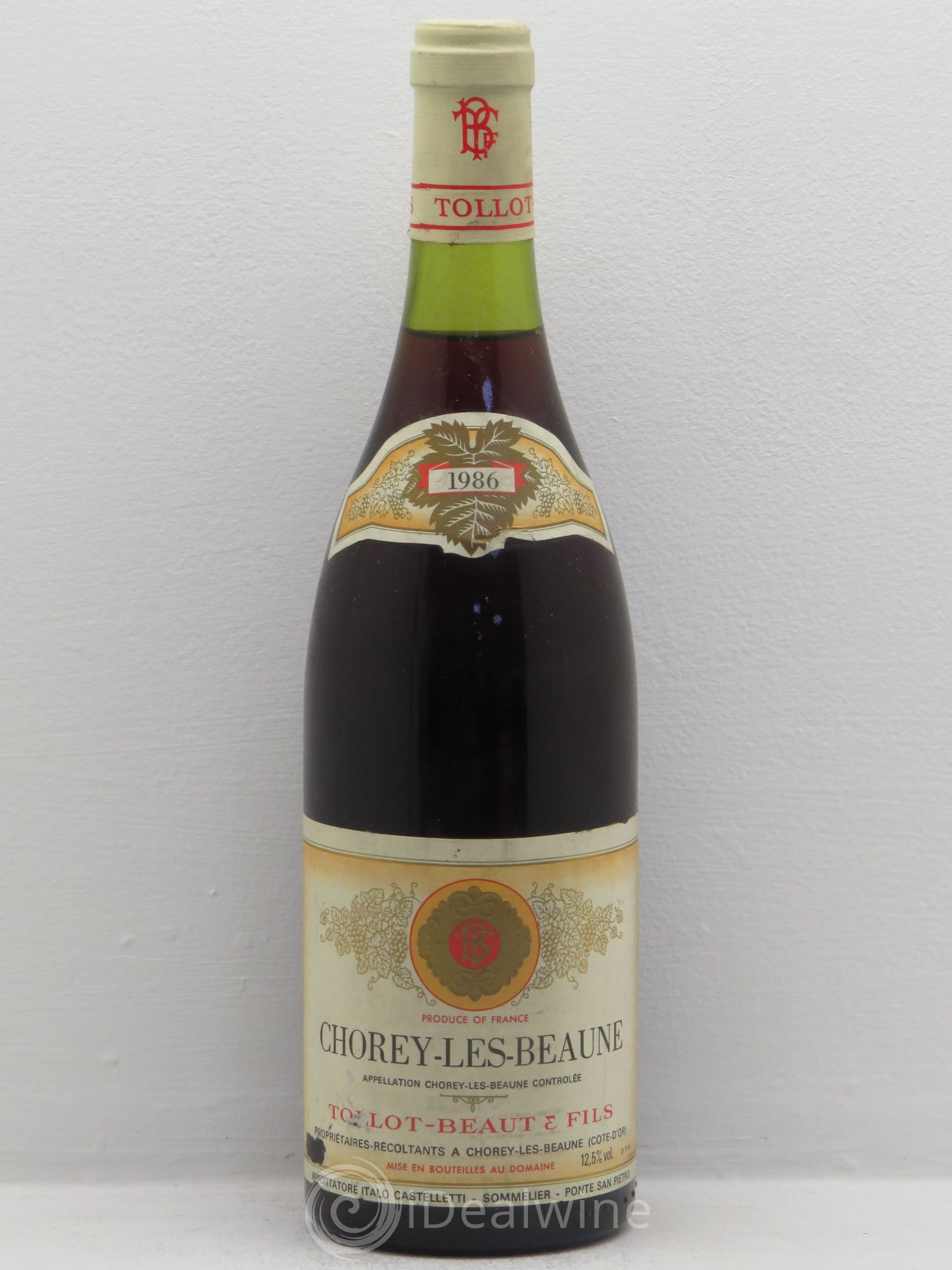 Chorey-lès-Beaune Tollot Beaut 1986 - Lot de 6 bouteilles - 0