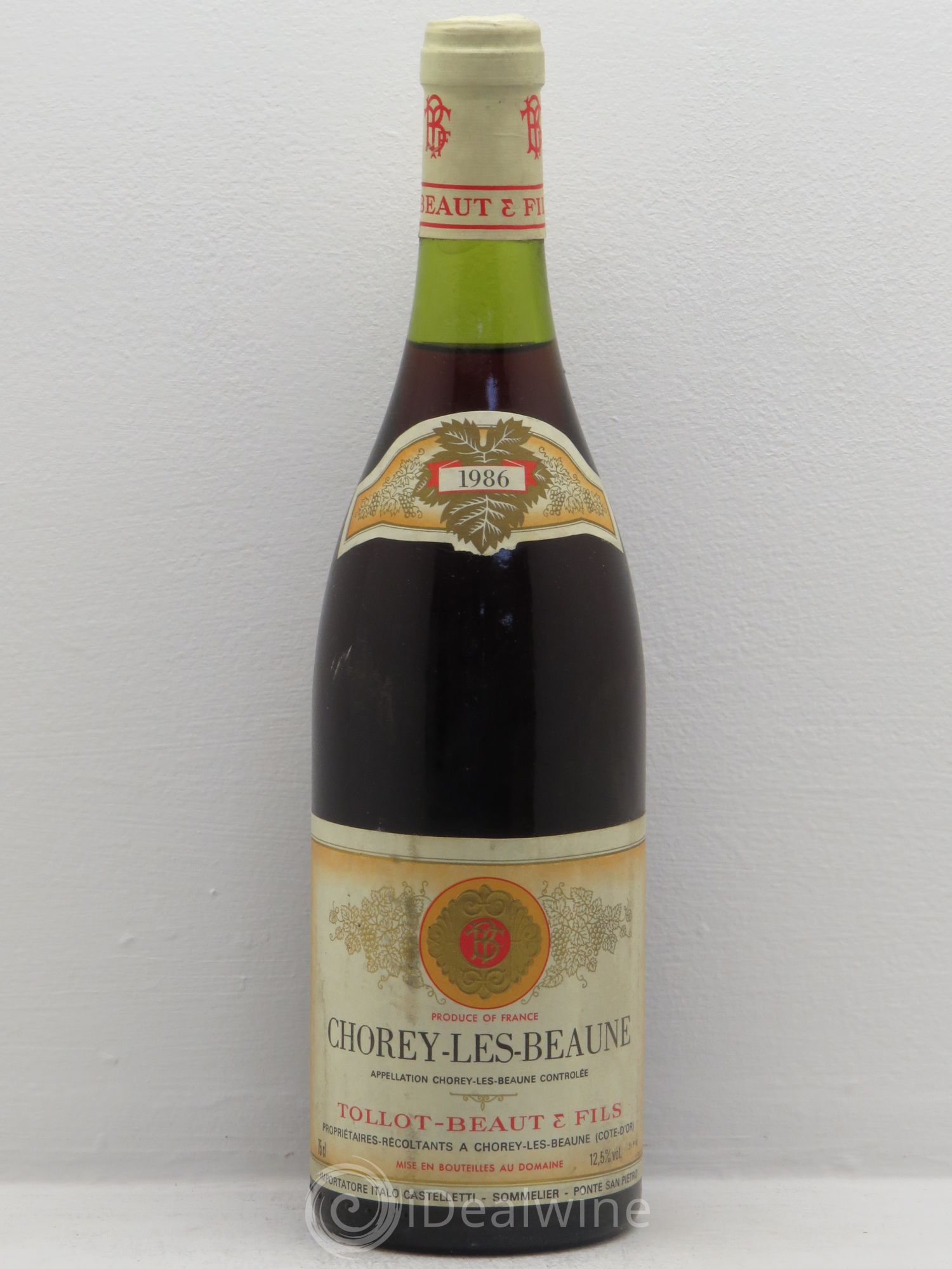 Chorey-lès-Beaune Tollot Beaut 1986 - Lot de 6 bouteilles - 0